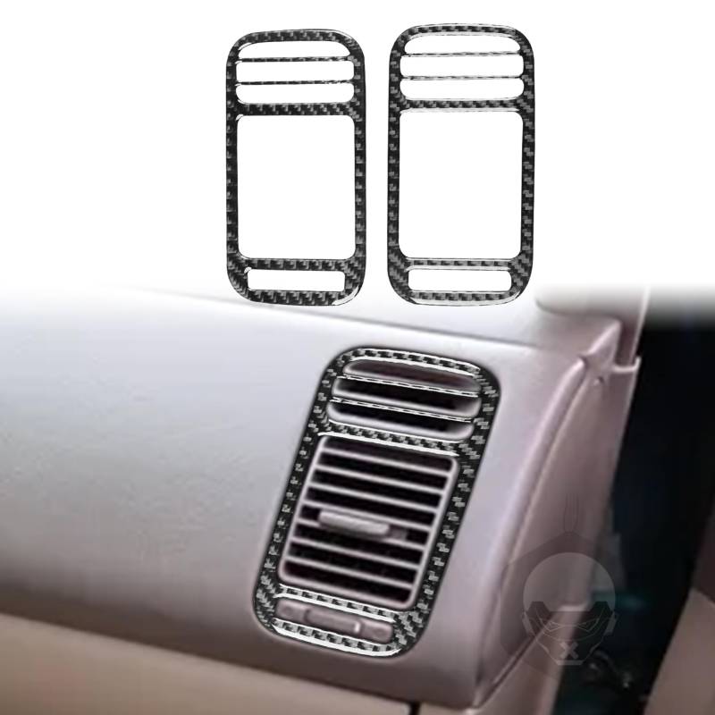 Kohlefaser Rahmen Abdeckung Trim Aufkleber Zubehör Dekoration Kompatibel mit Honda Civic EU ES EP EM 2001-2005 (Classic, Side Air Vent Outer 04) von SZFJMQP