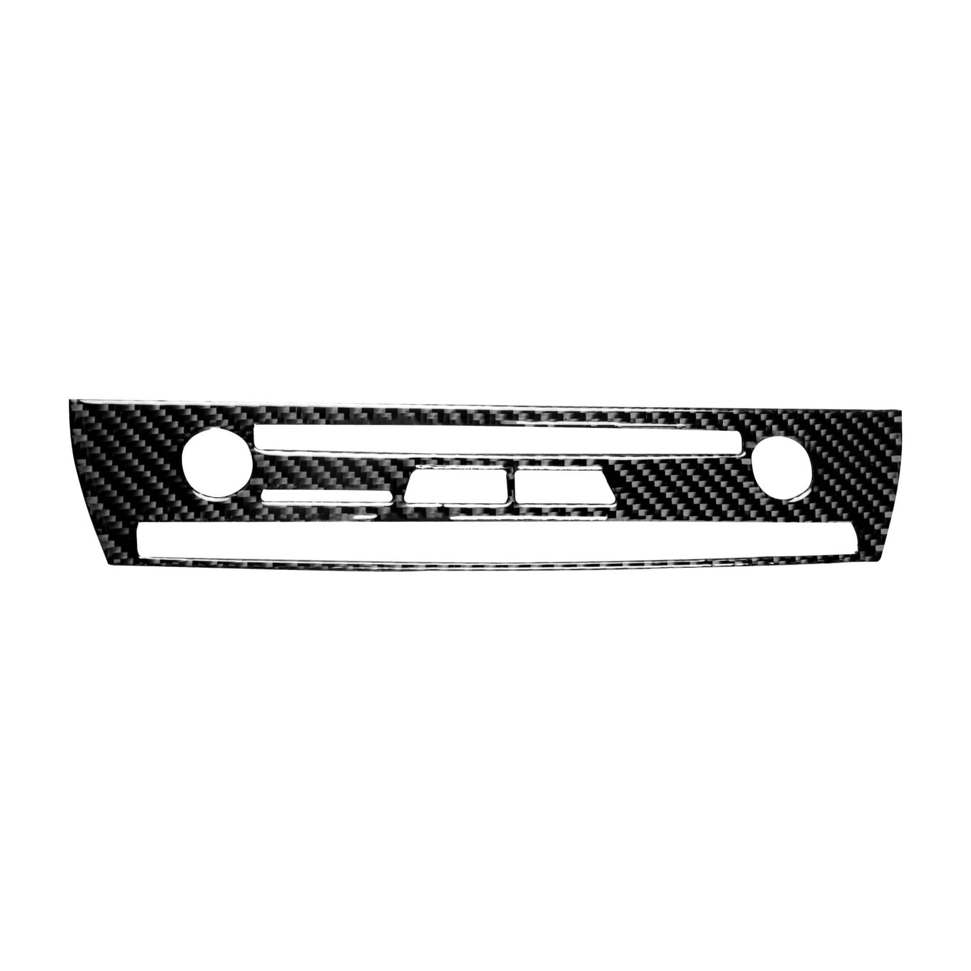 SZFJMQP Kohlefaser-Abdeckleiste, Aufkleber, Zubehör, Dekoration, kompatibel mit BMW Z4 E85 2003–2008 (klassisch, Armaturenbrett-Medien-Bedienfeld B10) von SZFJMQP