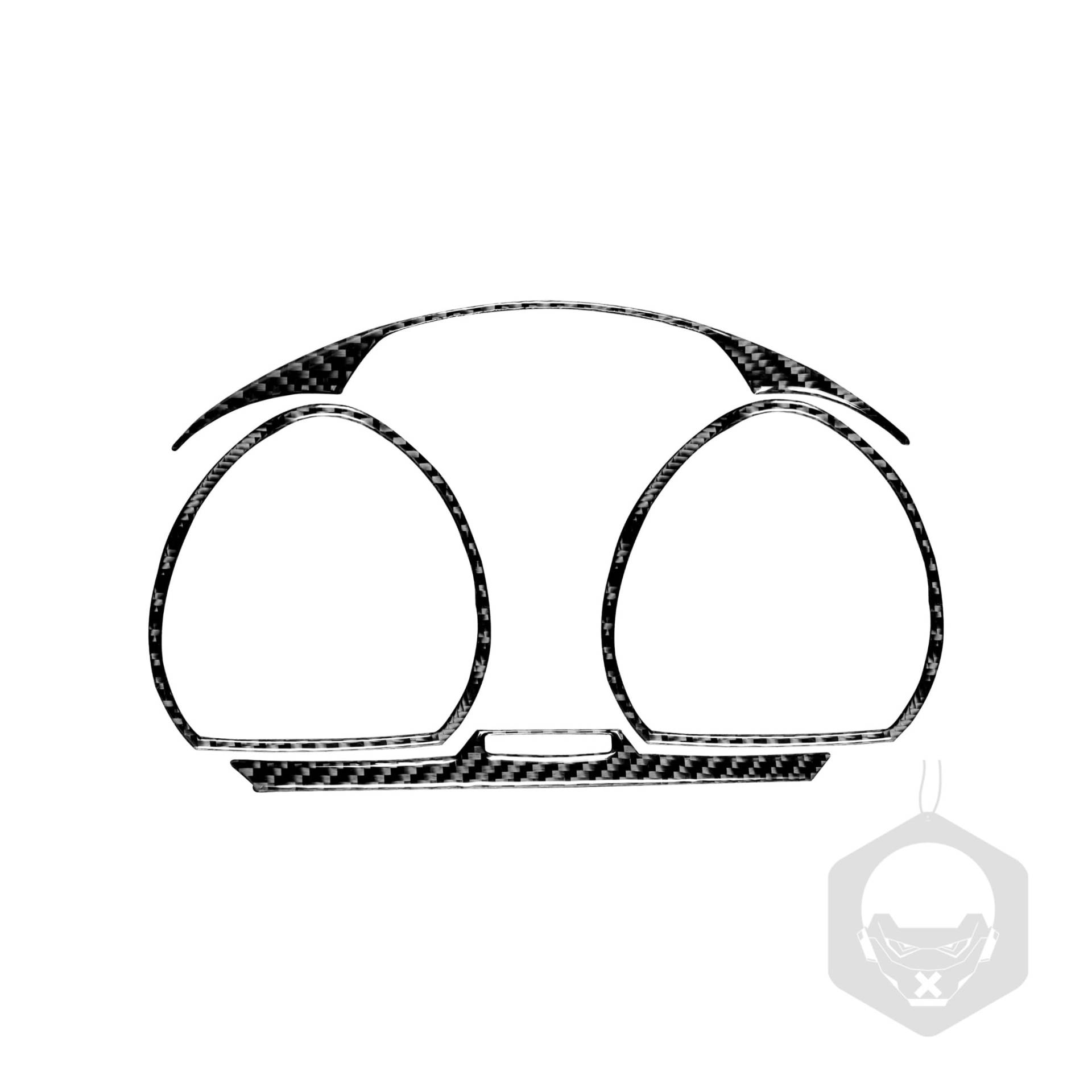 SZFJMQP Kohlefaser-Abdeckleiste, Aufkleber, Zubehör, Dekoration, kompatibel mit BMW Z4 E85 2003–2008 (klassisch, Tachometer Panel 03) von SZFJMQP