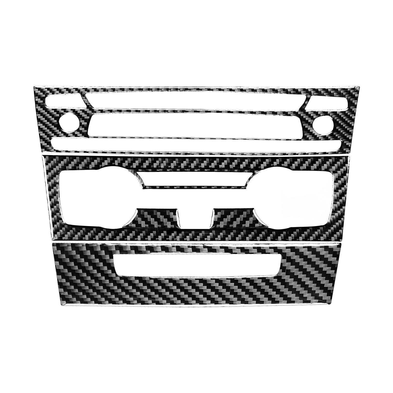 SZFJMQP Kohlefaser-Abdeckung Zierleisten-Aufkleber, Zubehör, Dekoration, kompatibel mit BMW 1er-Serie E81 E82 E87 E88 2008–2013 (Armaturenbrett-Instrumentententafel A) von SZFJMQP