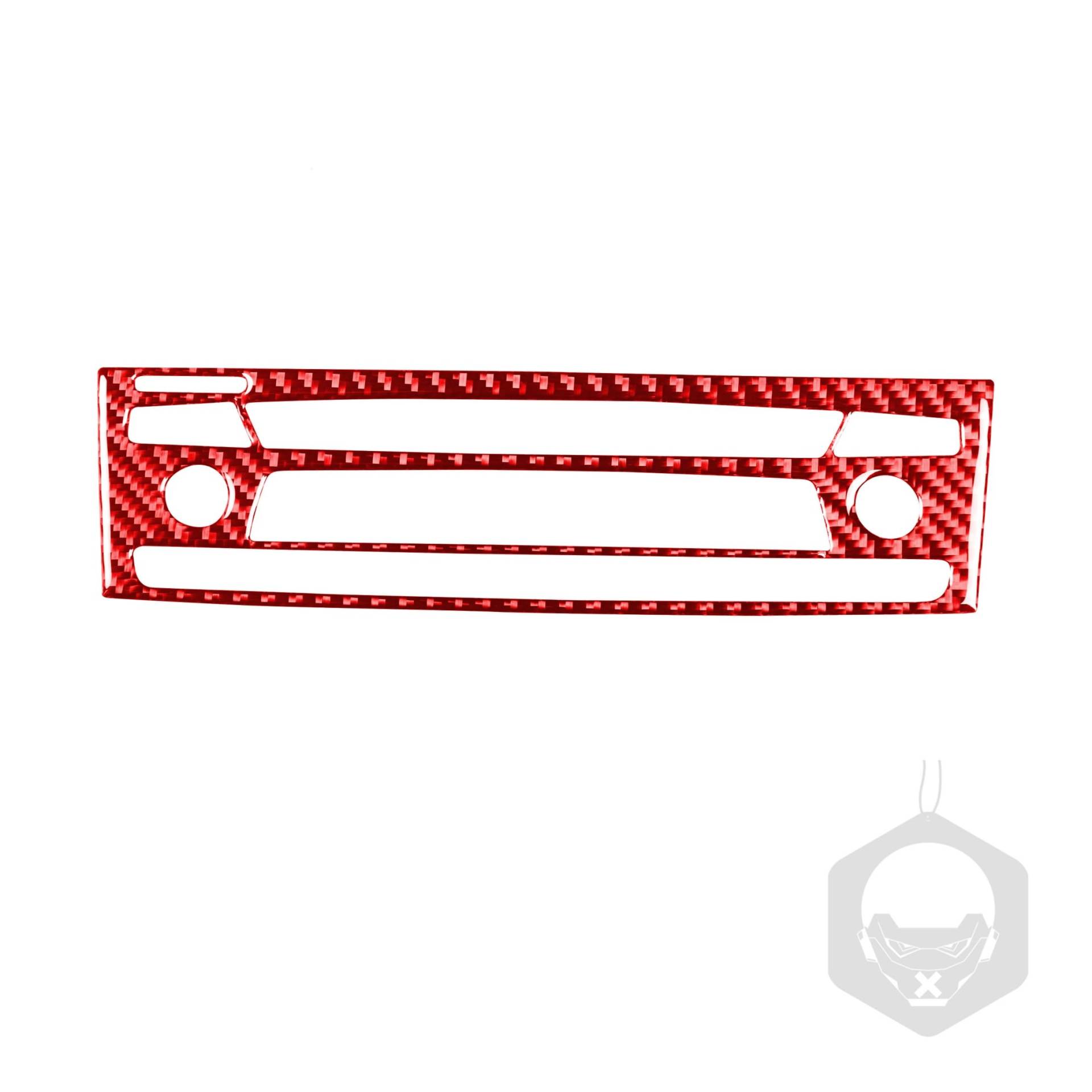SZFJMQP Kohlefaser-Abdeckung Zierleisten-Aufkleber, Zubehör, Dekoration, kompatibel mit BMW Z4 E89 2009–2016 (Rot, Armaturenbrett-Medien-Bedienfeld A09) von SZFJMQP