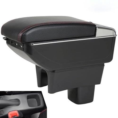 SZSS-CAR Leder-Aufbewahrungsbox für die Mittelkonsole Armlehne, kompatibel mit Suzuki Swift 2005~2008 2009 2010 2011 2012 2013 2014 2015 2016 2017 2018 2019 2020 2021 2022 2023 von SZSS-CAR