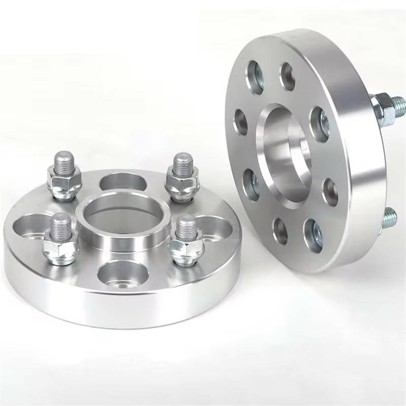 Auto Zubehör Kompatibel Mit VW Für Jetta Für Gower Für Sandanap Sang Für Silkworm 200, 2 Stück PCD 4 X 100 CB, 57,1 Mm Dick, 20–50 Mm Spurverbreiterung, Adapter 4 Ösen M12XP1.5(2PCS 25mm Silver) von SZTMYVUW