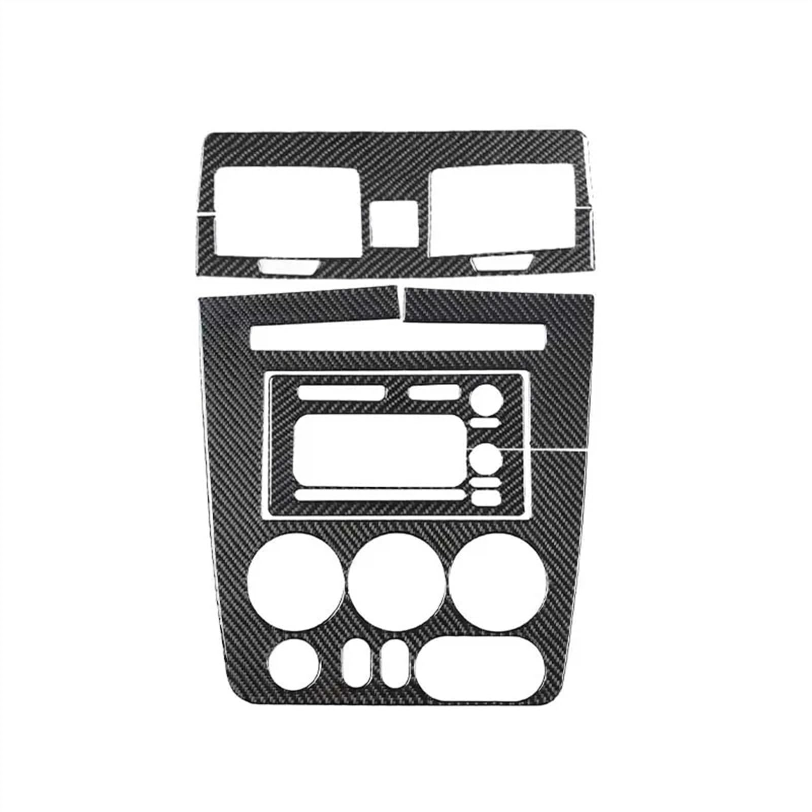 SZTMYVUW Auto-Styling Kompatibel Mit Hummer Für H3 2005–2009 Weiche Kohlefaser Mittelkonsole Navigation CD-Panel Luftauslass-Abdeckung Verkleidung Auto-Innenzubehör(Modeling 2) von SZTMYVUW