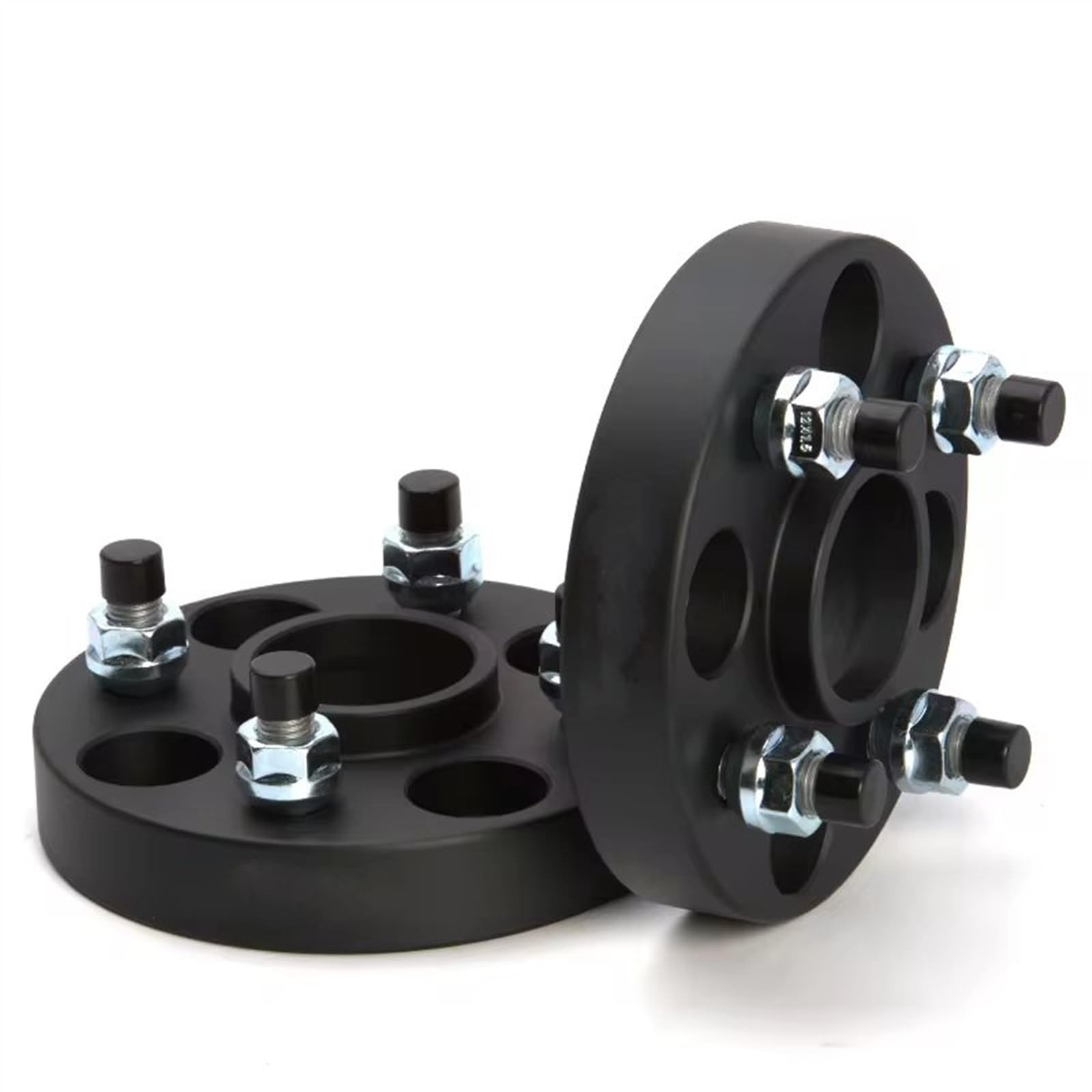 SZTMYVUW Auto Zubehör 2 stück 20/25/30/35/40mm Anpassung Spurverbreiterungen Conversion Adapter PCD 4x115 Zu 4x108 4x100 4X 114,3(2PCS 25mm Black) von SZTMYVUW