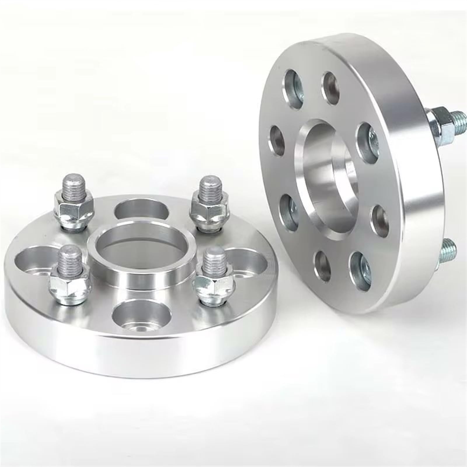 SZTMYVUW Auto Zubehör Kompatibel Mit Ford Für Fiesta Für Focus Für Ecosport Für B-max, 2 Stück PCD 4X108 CB 63,4 Mm, 20/25/30/35/40 Mm Spurverbreiterung Adapter(2PCS 20mm Silver) von SZTMYVUW