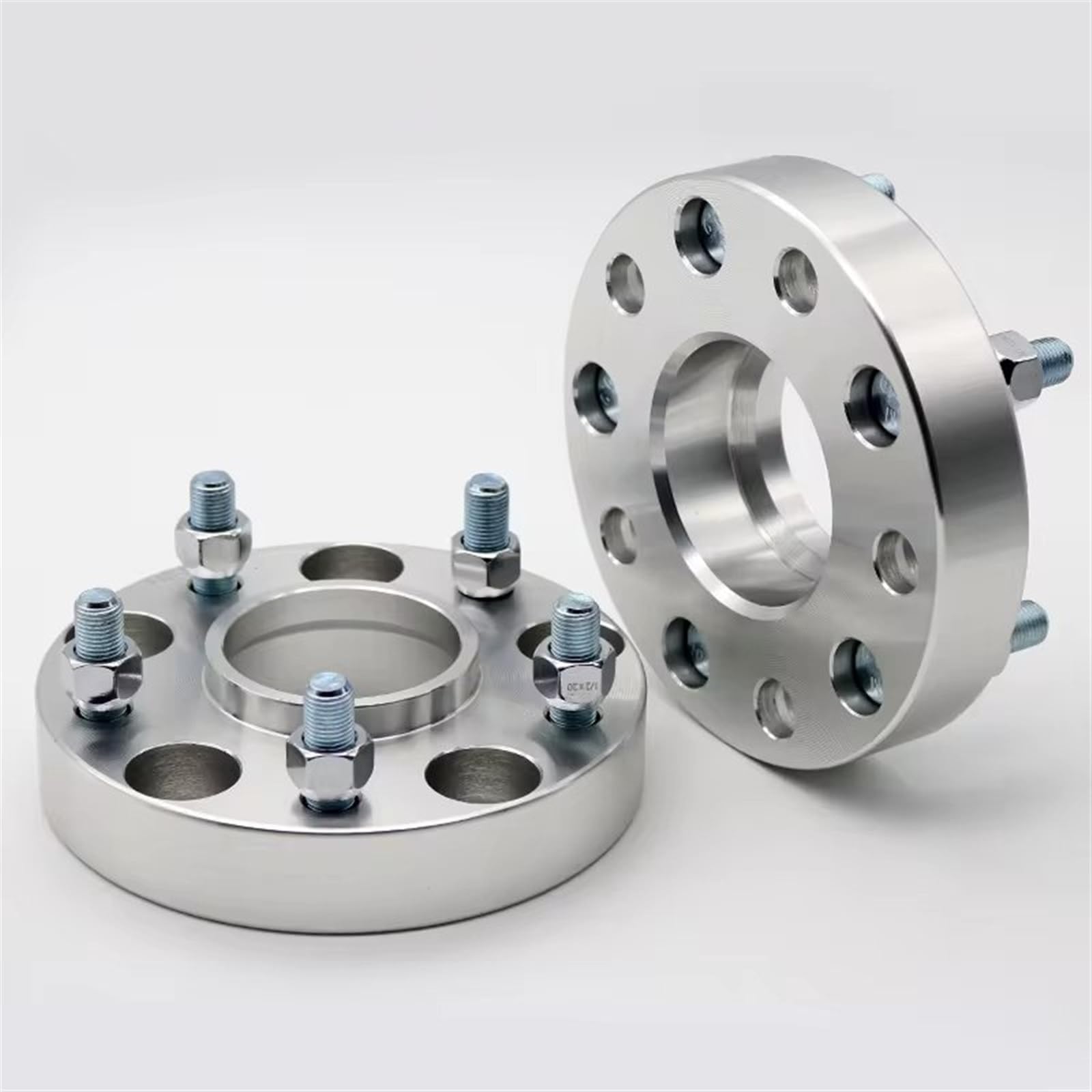 SZTMYVUW Auto Zubehör Kompatibel Mit Hyundai Für Kia Universal 2 Stück 15/20/25/30/35/40 Mm PCD 5 X 114,3 CB: 67,1 Mm Spurverbreiterung Adapter 5 Lug Suit M12XP1.5(2PCS 20mm Silver) von SZTMYVUW