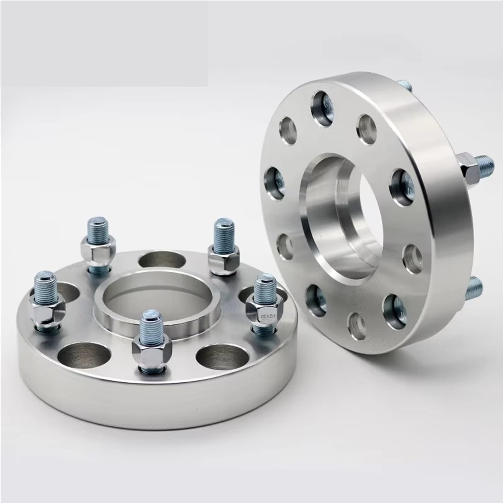 SZTMYVUW Auto Zubehör Kompatibel Mit Toyota Für Puius Für Allion Für Sienta Für Celica, 2 Stück, 20/25/30/35/40 Mm PCD 5x100 CB 54,1 Mm Spurverbreiterung Adapter M12XP1.5(2PCS 15mm Silver) von SZTMYVUW