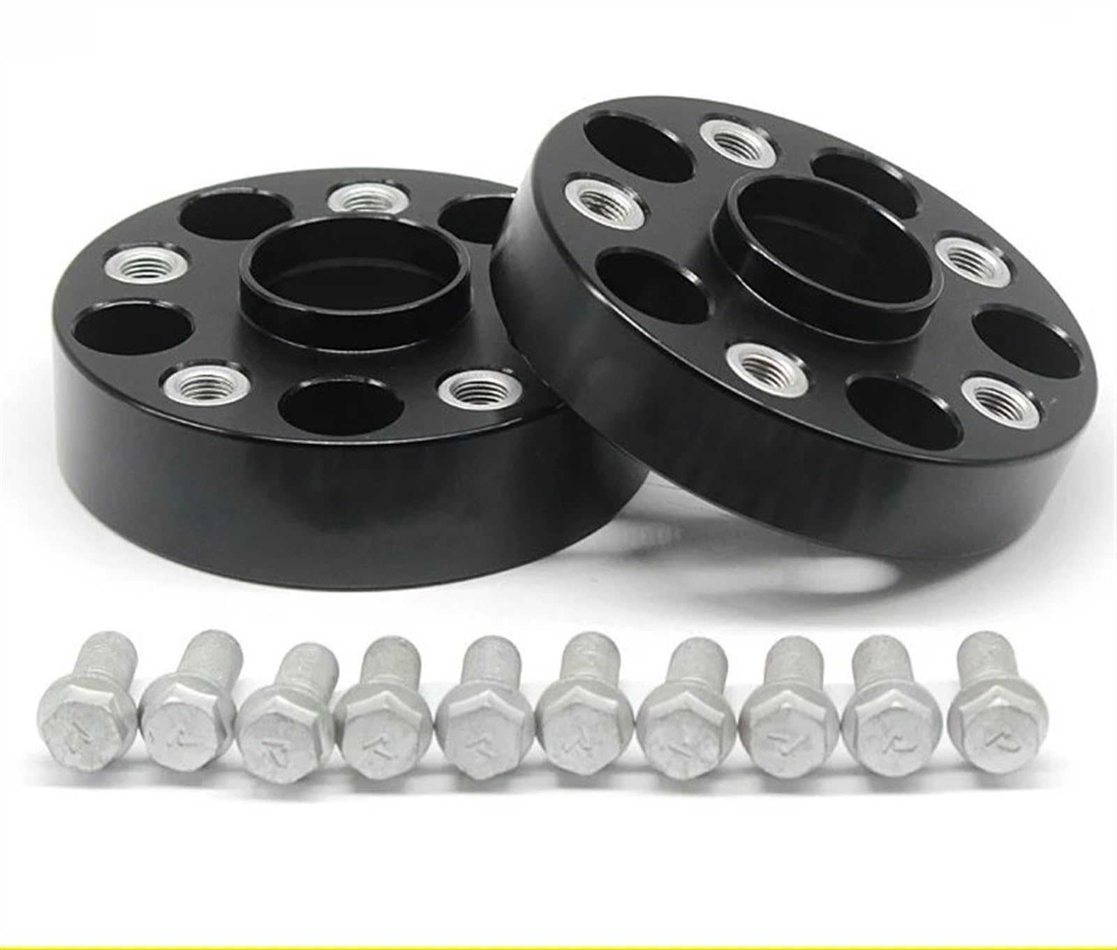 SZTMYVUW Auto Zubehör Kompatibel Mit VW Für Octavia Für Magotan Für Scirocco Für CC 20/25/30/35/40/50 Mm PCD 5x112 57,1 Mm Spurverbreiterung Adapter(2PCD 40mm Black) von SZTMYVUW