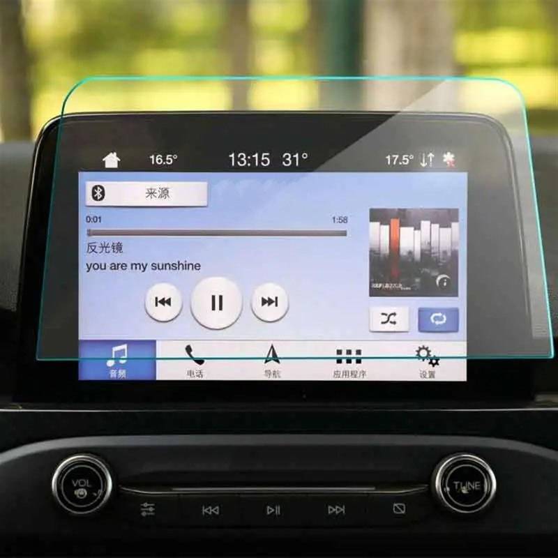 SZTMYVUW Autoinnenraum Kompatibel Mit Ford Für Focus Mk4 Sync3 2019, Auto-GPS-Navigationsbildschirm, Gehärtetes Glas, Schutzfolie von SZTMYVUW