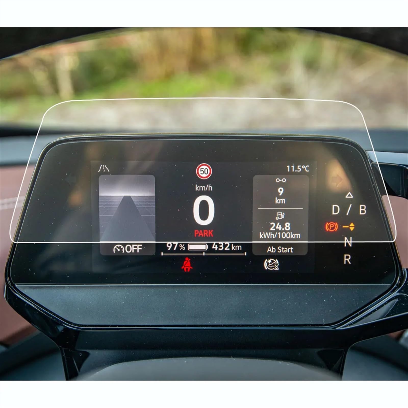 SZTMYVUW Autoinnenraum Kompatibel Mit VW Für ID.5 2022 2023 Displayschutzfolie Aus Gehärtetem Glas, Auto-Infotainmentsystem, Radio, GPS-Navigation, Innenausstattung(Instrument) von SZTMYVUW