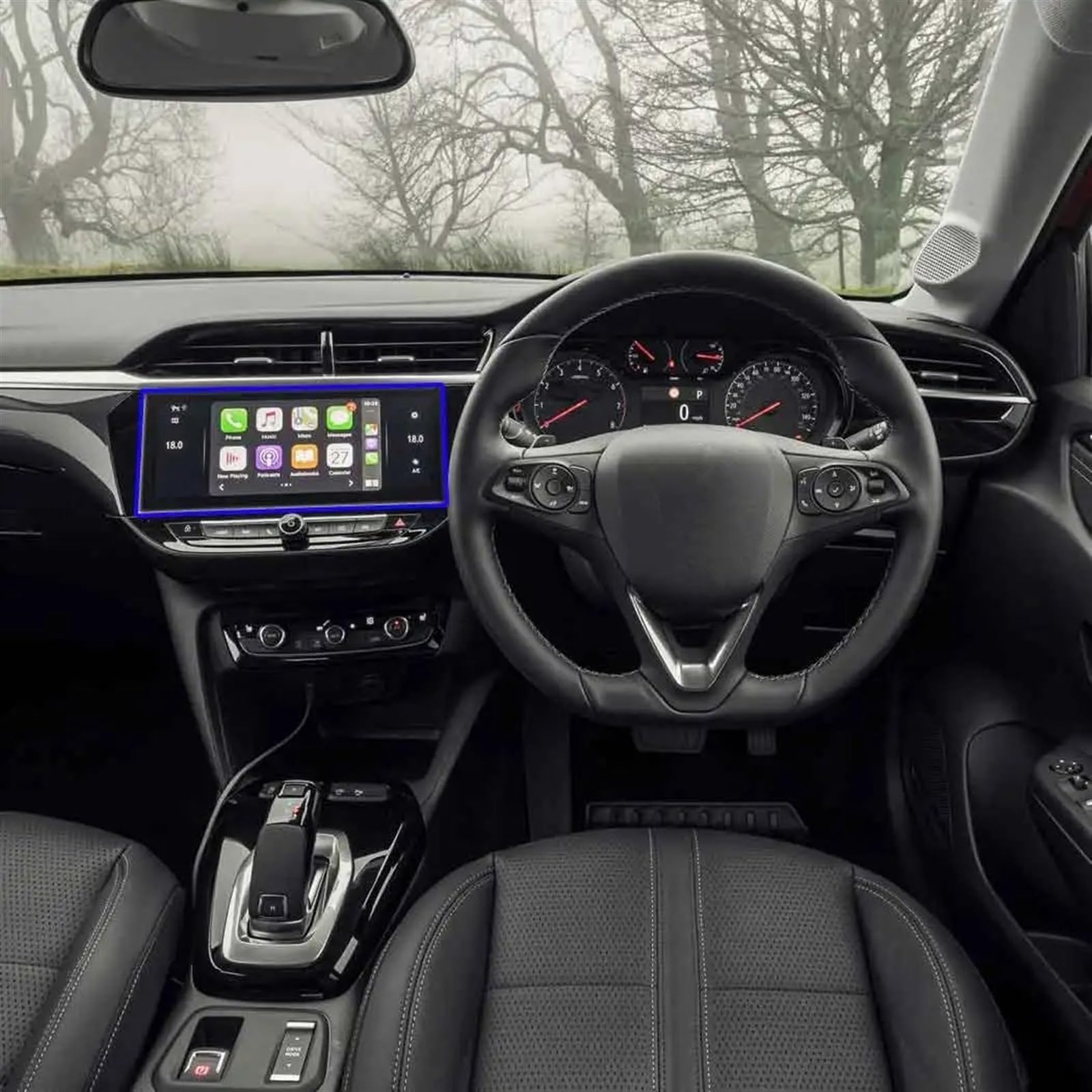 SZTMYVUW Autoinnenraum Kompatibel Mit Vauxhall Für Corsa Für Corsa-e 2019 2020 10-Zoll-Auto-Infotainment-Radio GPS-Navigationsbildschirm Schutzfolie Aus Gehärtetem Glas(10 inch) von SZTMYVUW