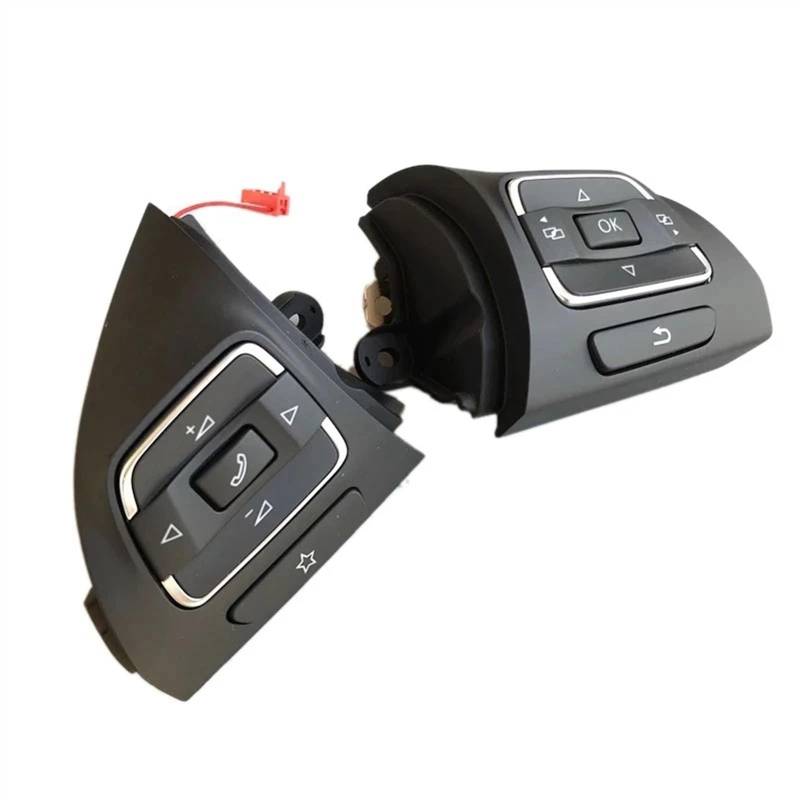 SZTMYVUW Autozubehör Kompatibel Mit VW Für Golf 6 Für Tiguan Für CC Auto MF Lenkradtastenschalter 5C0959537A 5C0959538B(Right and Left) von SZTMYVUW