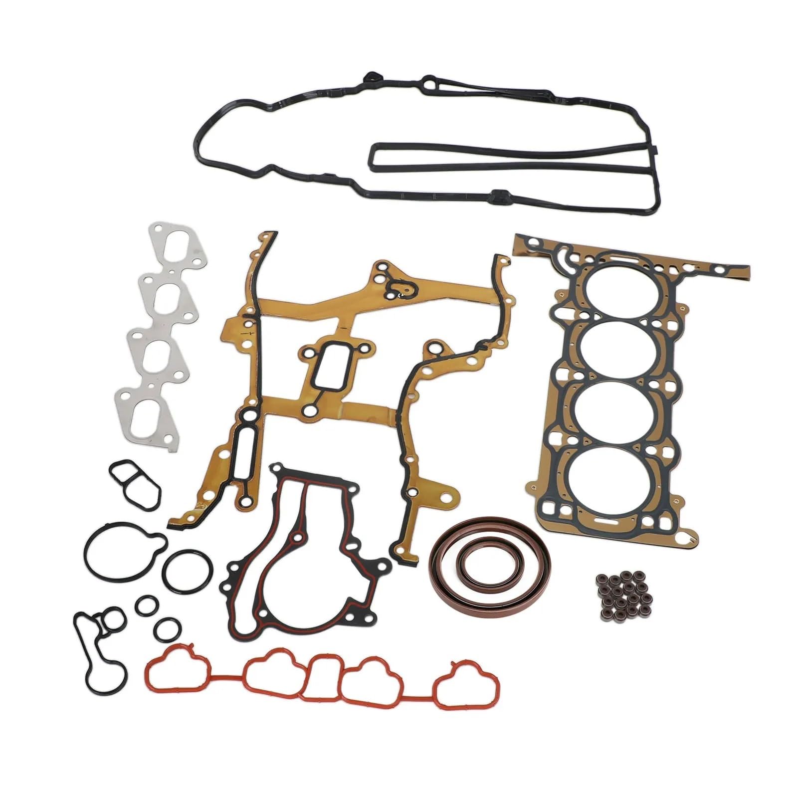 SZTMYVUW Motorventildichtungen Kompatibel Mit Chevrolet Für Sonic Für Cruze 1.4L 2012 2013 2014 2015 Auto-Motorkopfdeckel Ventildeckel-Dichtungssatz HSCV001 HS54898 von SZTMYVUW