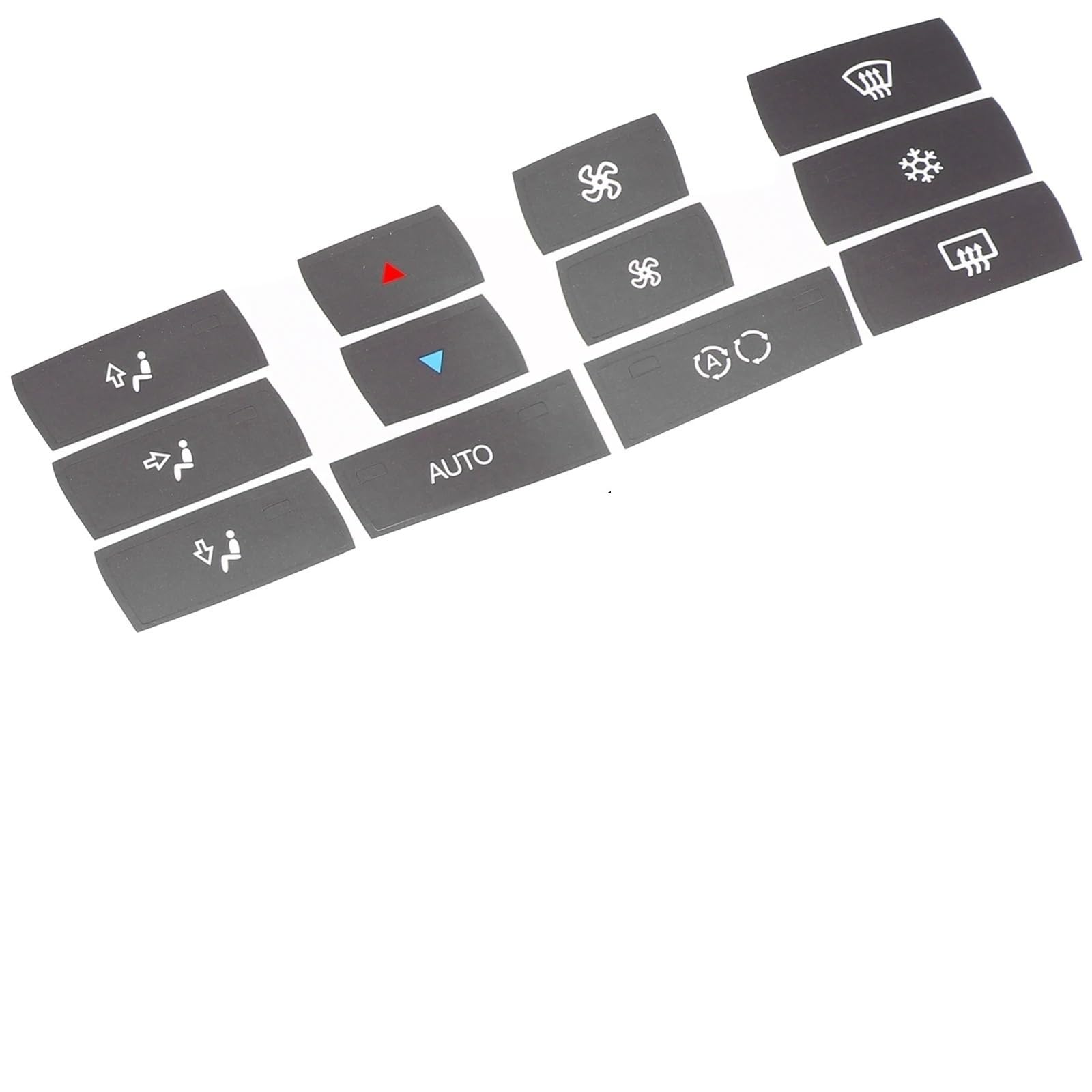 SZTMYVUW Reparaturaufkleber Kompatibel Mit X3 E83 2003–2010, Knopf-Reparatur-Aufkleber, Aufkleber, Klimaanlage, Klimaanlage, Klimaanlage, Knopf, Knopf, Overlay, Aufkleber, Reparatur-Set von SZTMYVUW