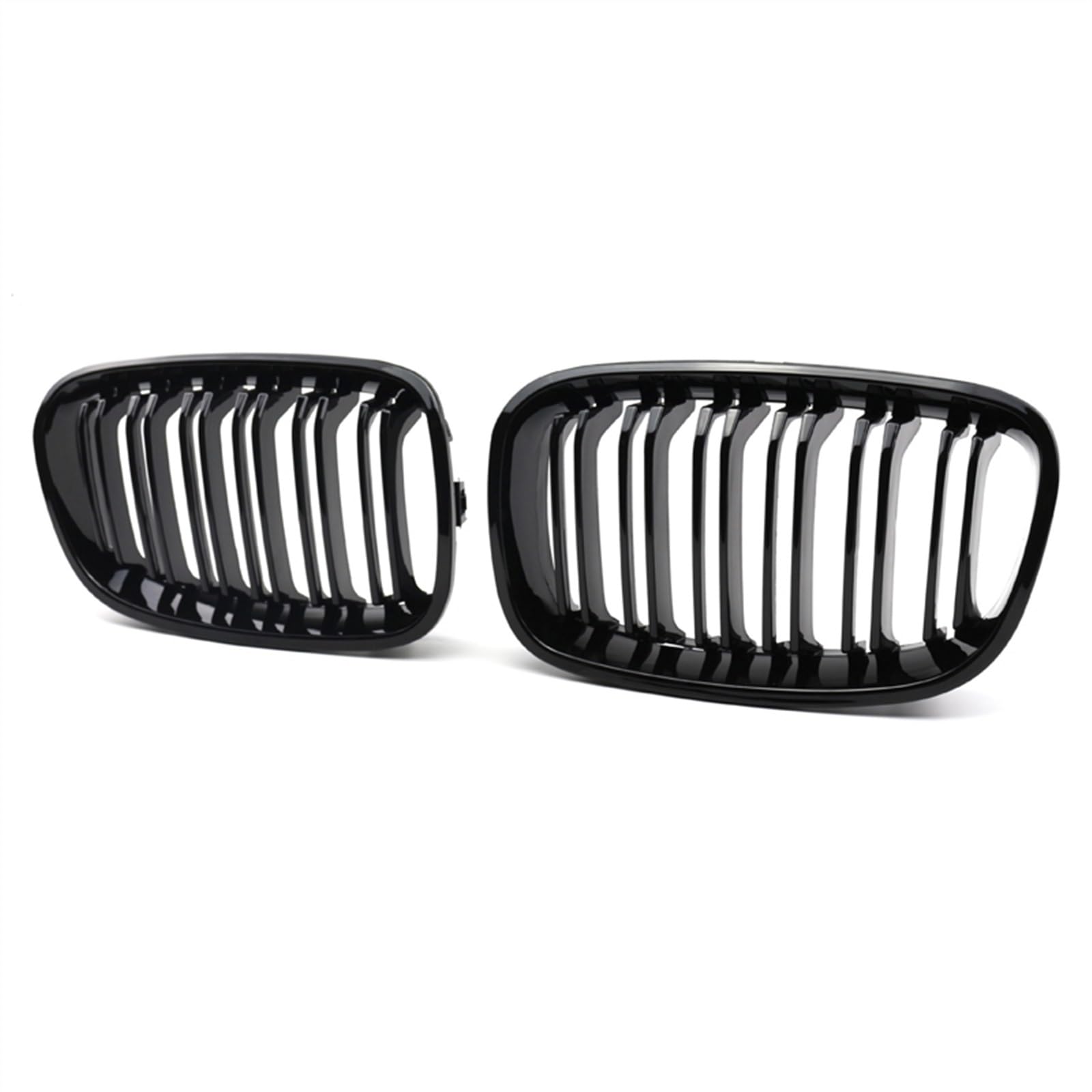 Front Kühlergrill Kompatibel Mit F20 F21 2011 2012 2013 2014 Auto-Stoßstangenhaube Vorne Nierengitter Snap-on Obere Grillabdeckung(Gloss Black) von SZYNBQ