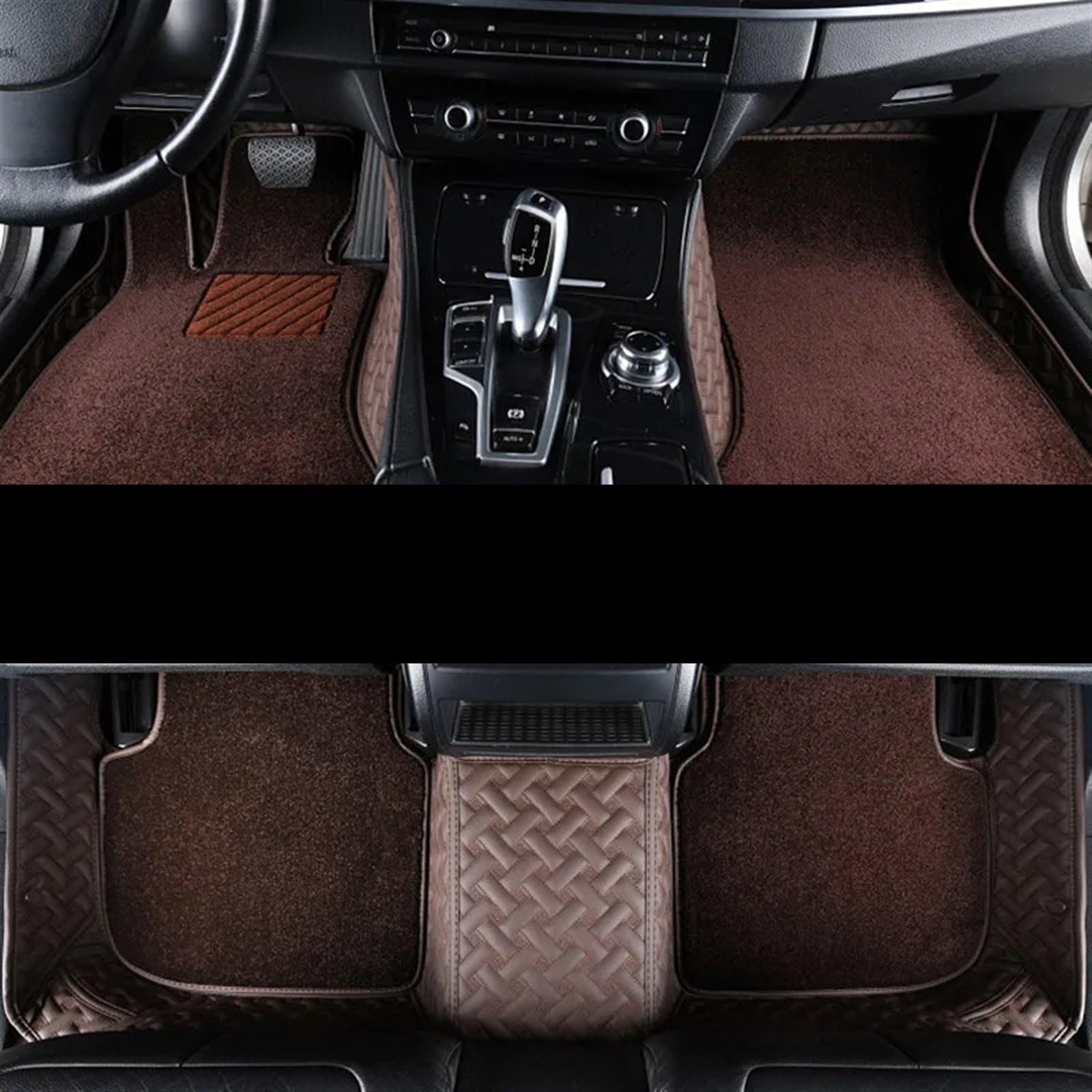 Kompatibel Mit Benz Für EQS 450 SUV 2023 2024 5 Sitze, Auto-Innenteile, Fußmatten, Doppellagige Teppiche, Innenboden-Liner-Pad Auto Matte Bodenmatten(LHD,color1) von SZYNBQ