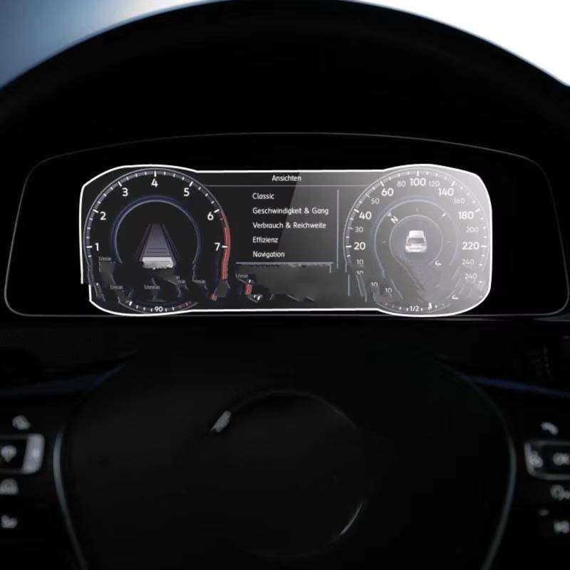 Kompatibel Mit Vw Für Golf 7 2018 2019 2020, 1 Stück, GPS-Navigation, Gehärtetes Glas Für Bildschirmschutz, Armaturenbrett-Zubehör(for Instrument) von SZYNBQ