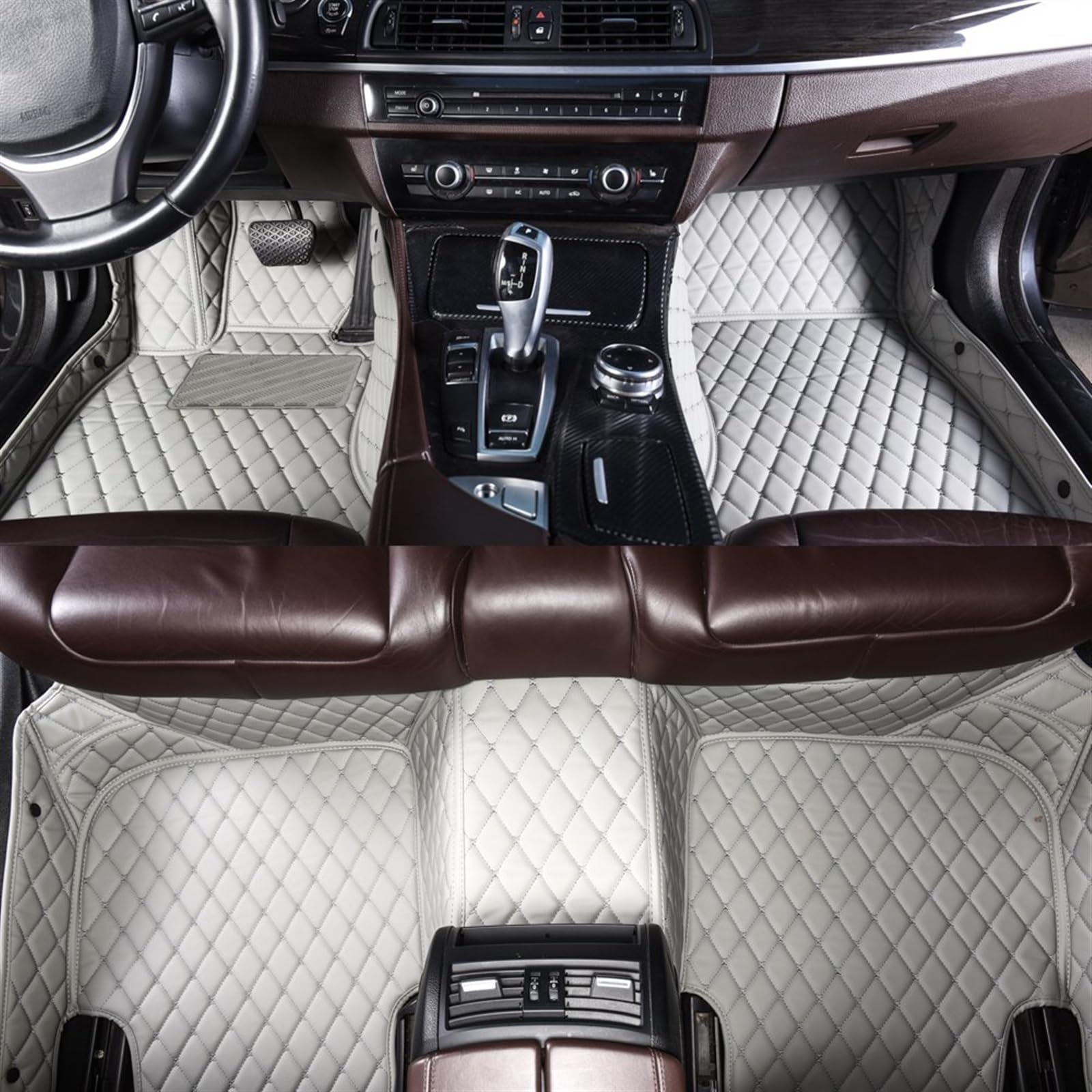 Kompatibel mit Benz für C-Klasse für W205 2019 2018 2017 2016 2015 Autoteppich Fußmatten Bodeneinlagen Bodenfußmatten Fußraummatten Teppiche Auto Matte Bodenmatten(5,RHD) von SZYNBQ