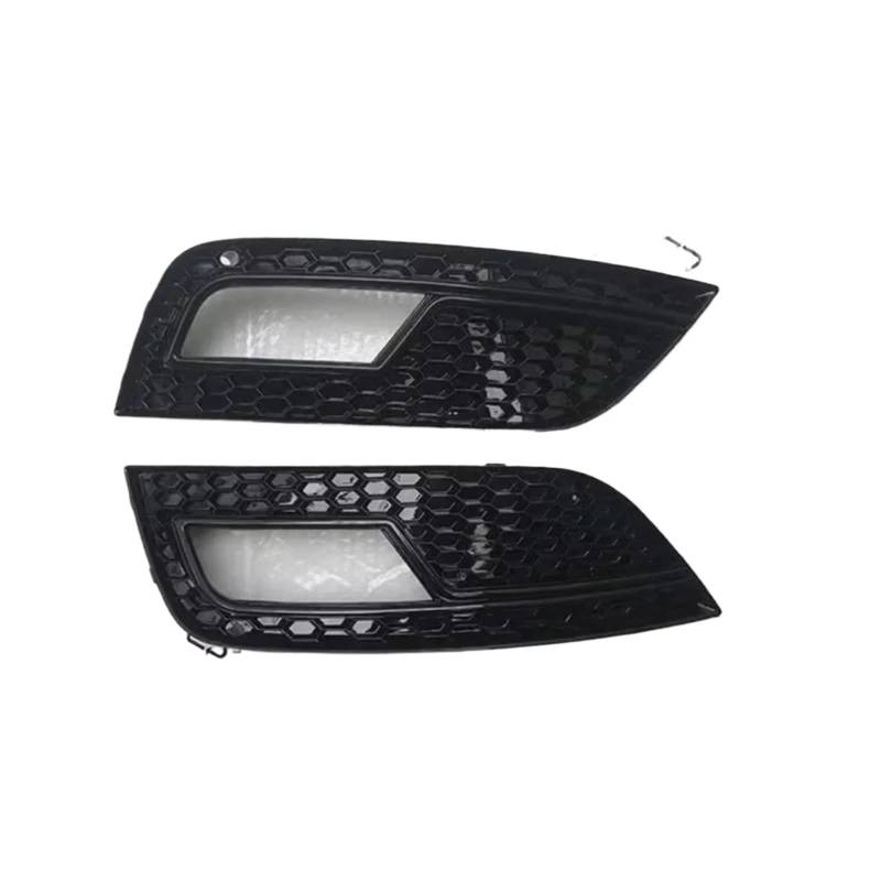 Lampen Abdeckung Grill Kompatibel Mit A4 B8.5 S4 2013 2014 2015 2016, Auto-Frontstoßstangengrill, Nebelscheinwerfer-Abdeckungsrahmen, Auto-Nebellampengitter(Black) von SZYNBQ