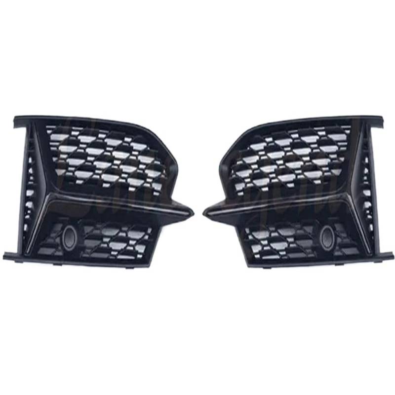 Lampen Abdeckung Grill Kompatibel Mit A6 A6L S6 2019 2020 2021 Auto Frontstoßstange Nebelscheinwerfer Kühlergrill Abdeckung Blende Kappe Auto Styling(A-Type) von SZYNBQ