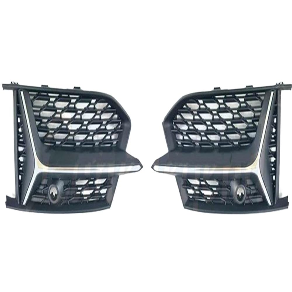 Lampen Abdeckung Grill Kompatibel Mit A6 A6L S6 2019 2020 2021 Auto Frontstoßstange Nebelscheinwerfer Kühlergrill Abdeckung Blende Kappe Auto Styling(B-Type) von SZYNBQ