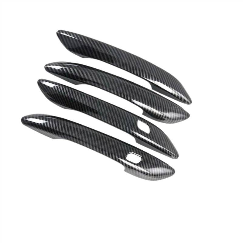 SZYNBQ Außentürgriffe Kompatibel Mit Hyundai Für Elantra Für Avante CN7 2021 2022 2023 2024 Auto-Außenseite Türgriffabdeckung Dekorative Aufkleber Ersatzteile(Carbon Fiber 4pcs) von SZYNBQ