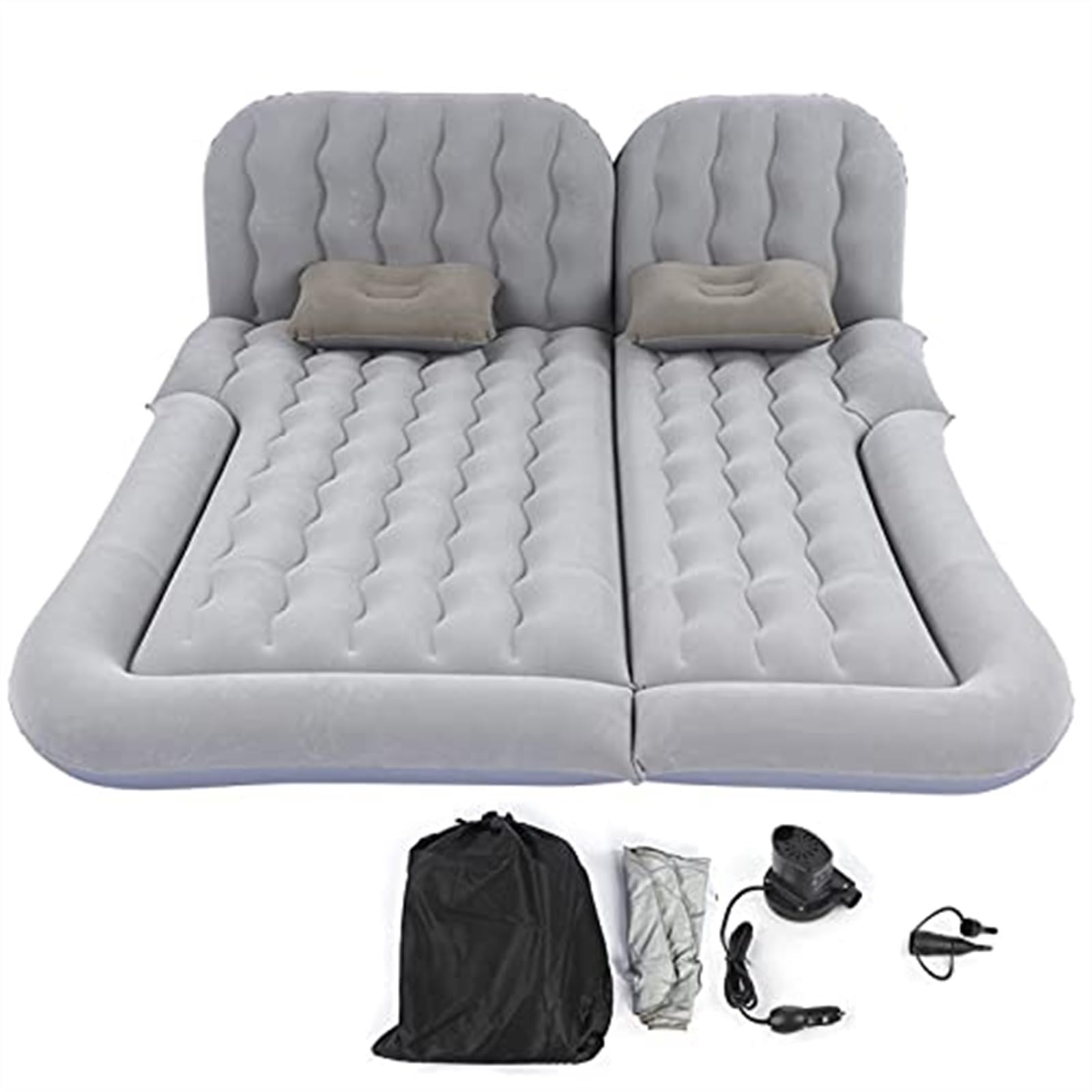 SZYNBQ Auto Luftmatratzen Auto Luft Aufblasbare Reise Matratze Bett Universal Für Rücksitz Multi Funktionale Sofa Luft Bett Kissen Outdoor Camping Matte Mit Luftpumpe(color1) von SZYNBQ