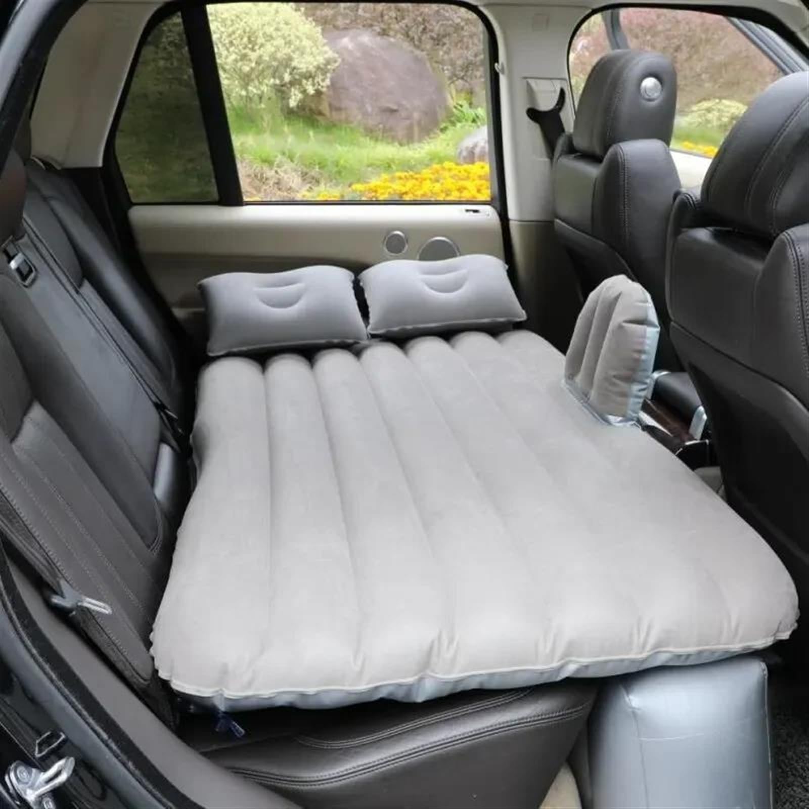 SZYNBQ Auto Luftmatratzen Auto Luftbett Aufblasbares Bett Luftkissenbett Auto Reisebett Tragbares Und Bequemes SUV Aufblasbare Luftmatratze Isomatte Campingkissen(Gray) von SZYNBQ