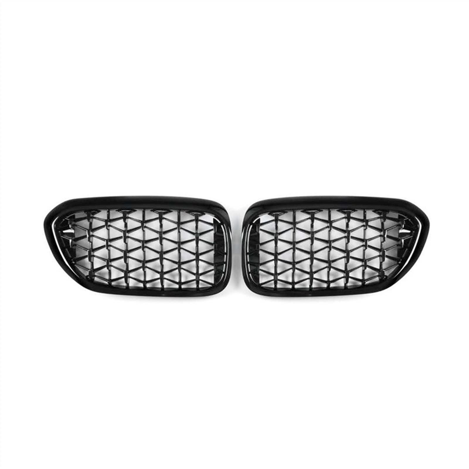 SZYNBQ Front Kühlergrill Kompatibel Mit 5er Für G30 G38 2018 2019 2020 Nierengitter Lufteinlass Grill Auto Frontgitter Stoßstange Haube Obere Gitterabdeckung(Black) von SZYNBQ