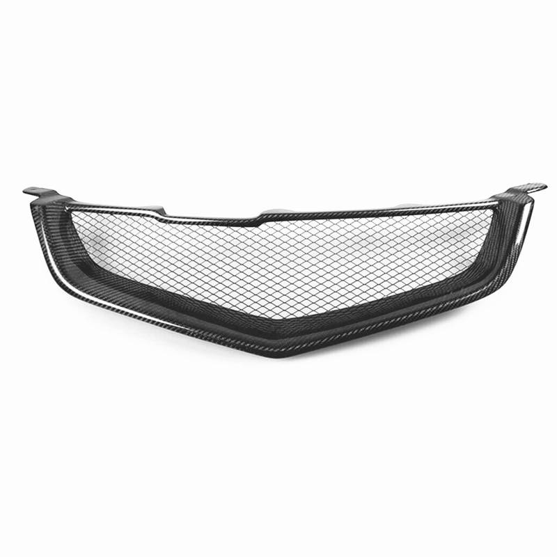 SZYNBQ Front Kühlergrill Kompatibel Mit Accord Für Euro CL7 R Acura TSX 2003 2004 2005 Lüftungsschlitze Im Wabenstil, Maschengitter, Vorderer Kühlergrill, Obere Stoßstangeneinlasshaube von SZYNBQ