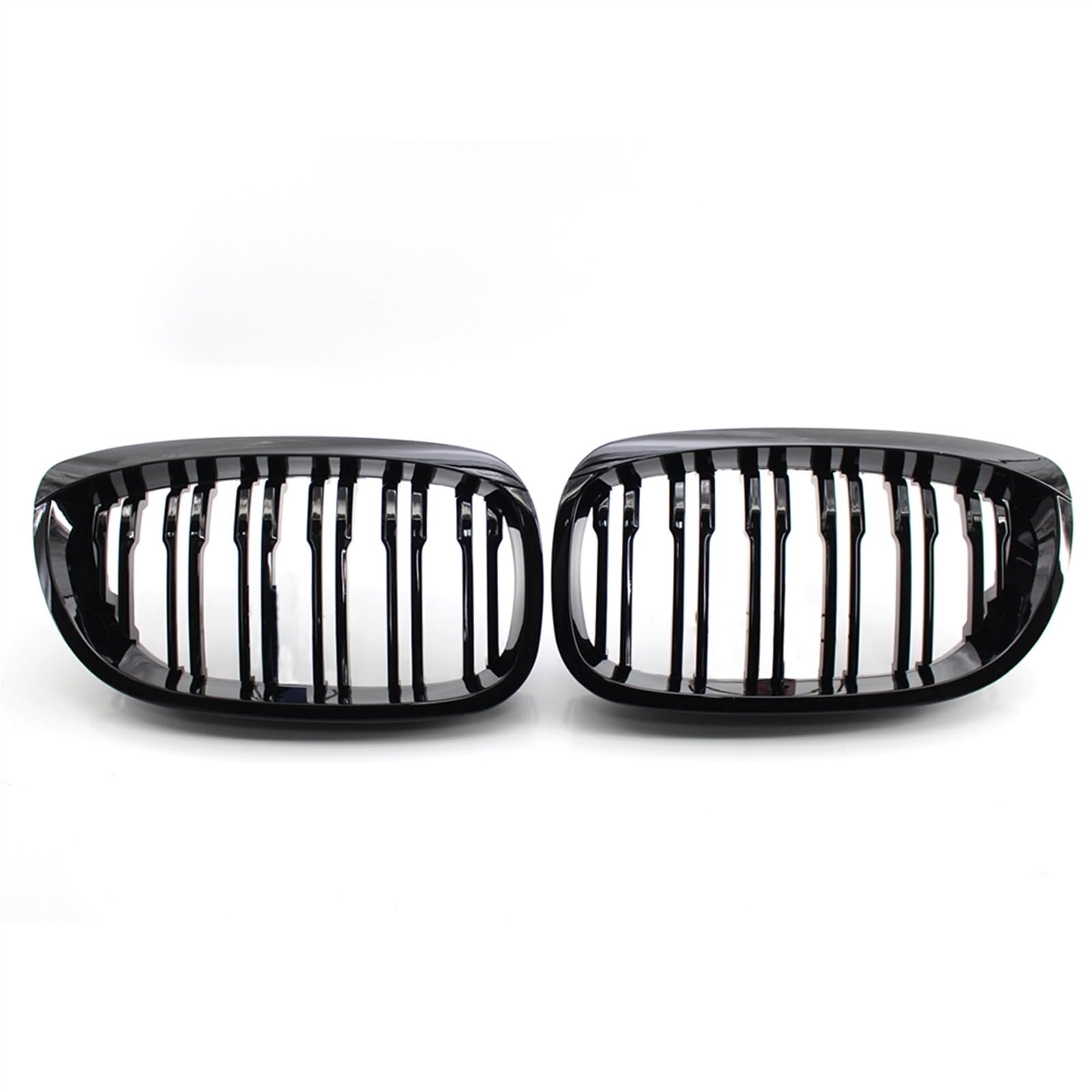 SZYNBQ Front Kühlergrill Kompatibel Mit E46 3er 2-Türer 2DR 2002 2003 2004 2005 Auto-Front-Nierengitter Snap-on-Doppellamellen-Grill-Stoßfängerhaube von SZYNBQ