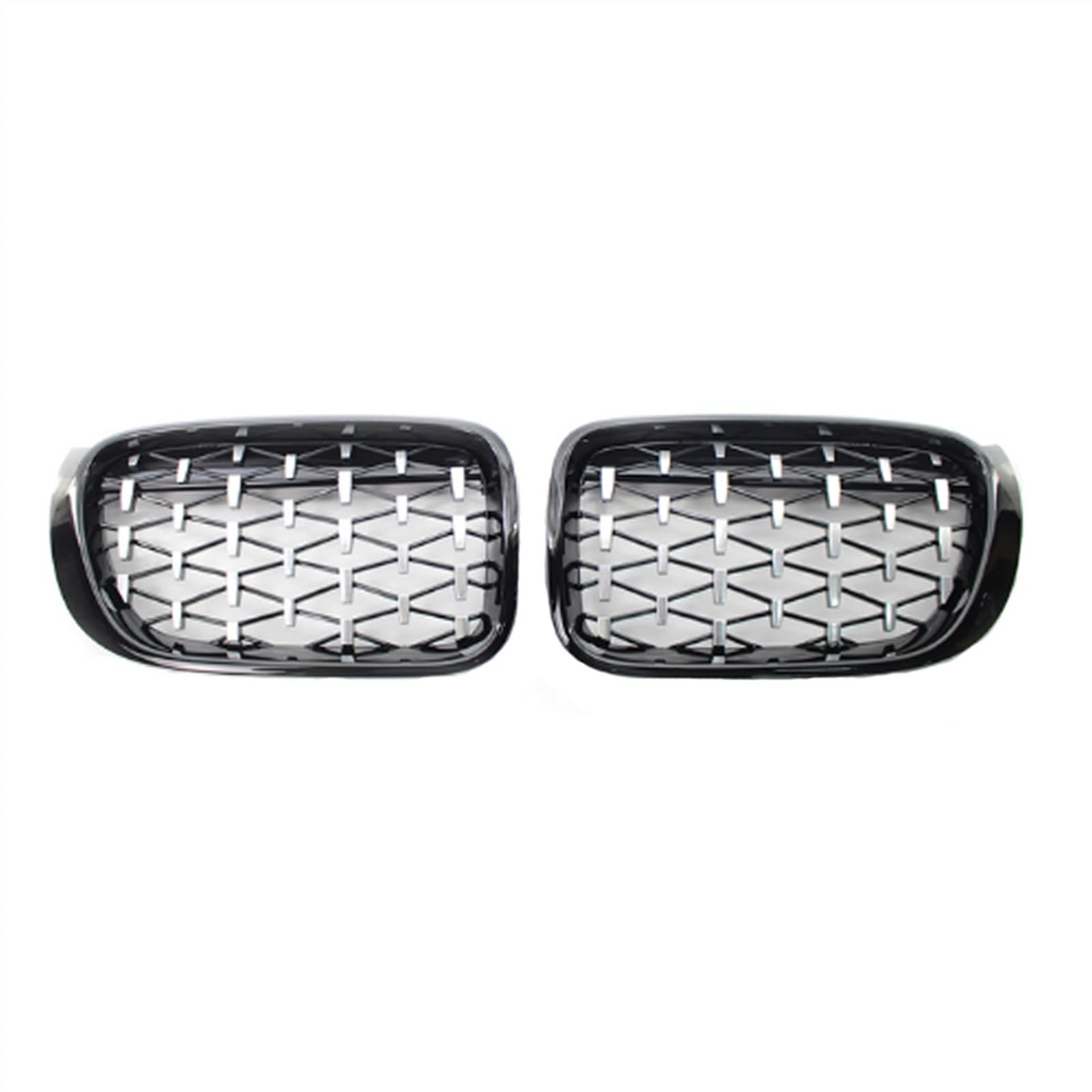 SZYNBQ Front Kühlergrill Kompatibel Mit F26 X4 F25 LCI X3 2014 2015 2016 2017 2018 Auto Lufteinlass Grill Stoßstange Haube Front Nierengitter Obere Grillabdeckung(Black Silver) von SZYNBQ