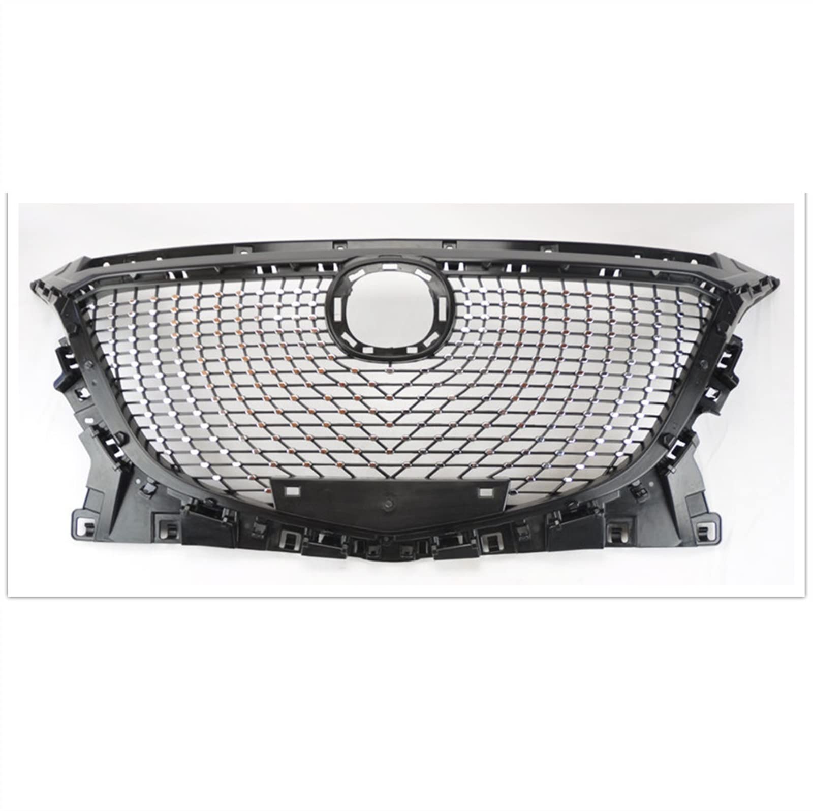 SZYNBQ Front Kühlergrill Kompatibel Mit Mazda 3 2014 2015 2016 Obere Kühlergrillabdeckung Auto Front Air Intake Grill Stoßfängerhaube von SZYNBQ