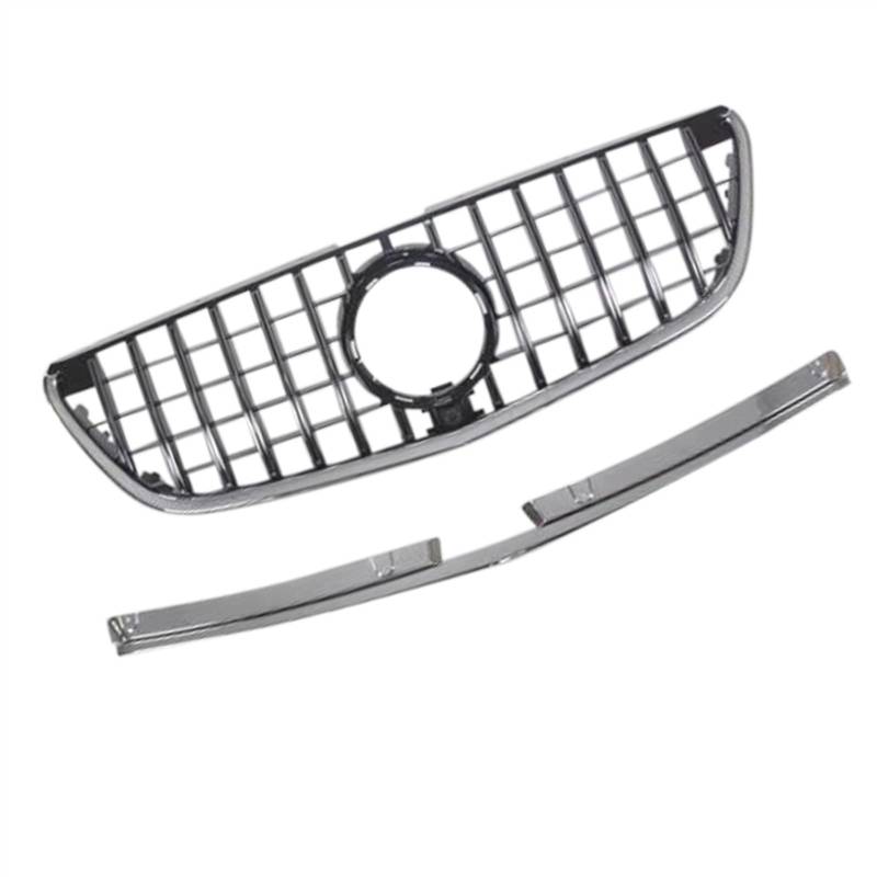 SZYNBQ Front Kühlergrill Kompatibel Mit Mercedes, Für Benz, Für Vito, Für V260 W447 2016 2017 2018, Frontgrill, Auto-Oberstoßstangenhaube, Mesh-Kühler-Entlüftungsgitter von SZYNBQ