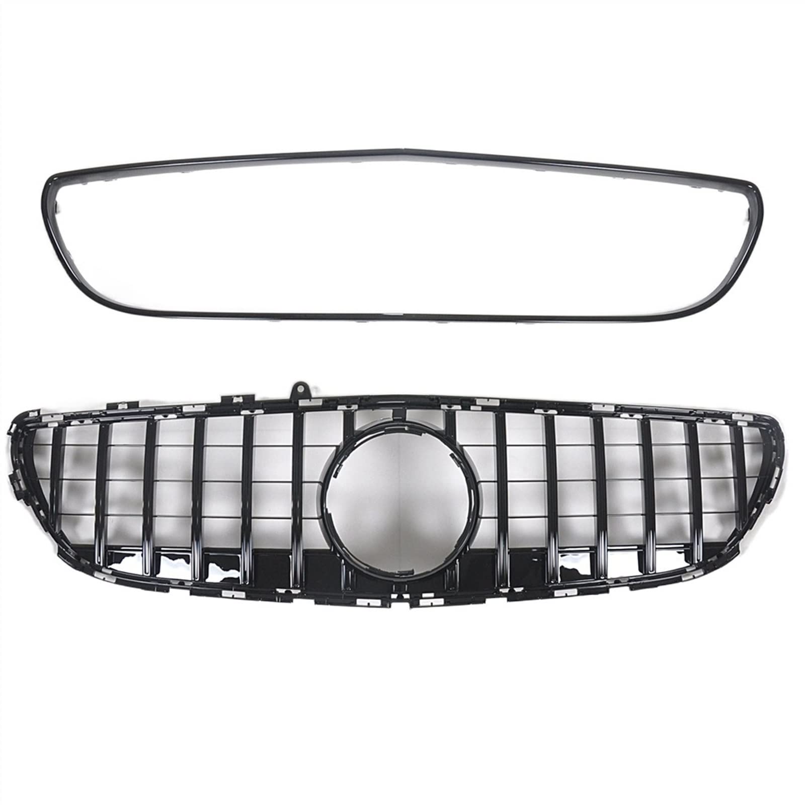 SZYNBQ Front Kühlergrill Kompatibel Mit Mercedes Für Benz Für CLS W218 CLS400 CLS500 CLS550 2015 2016 2017 2018 Frontgrill-Netzrahmen Autooberer Stoßstangenhaubengrill von SZYNBQ