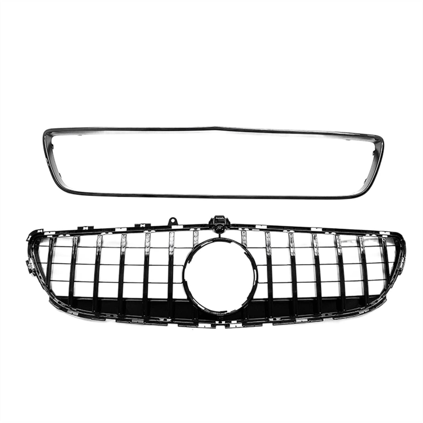 SZYNBQ Front Kühlergrill Kompatibel Mit Mercedes Für Benz Für W218 GT R CLS-Klasse 2015 2016 2017 2018. Vorderer Kühlergrill, Obere Stoßstangenhaube, Mesh-Kühler-Lüftungsgitter von SZYNBQ