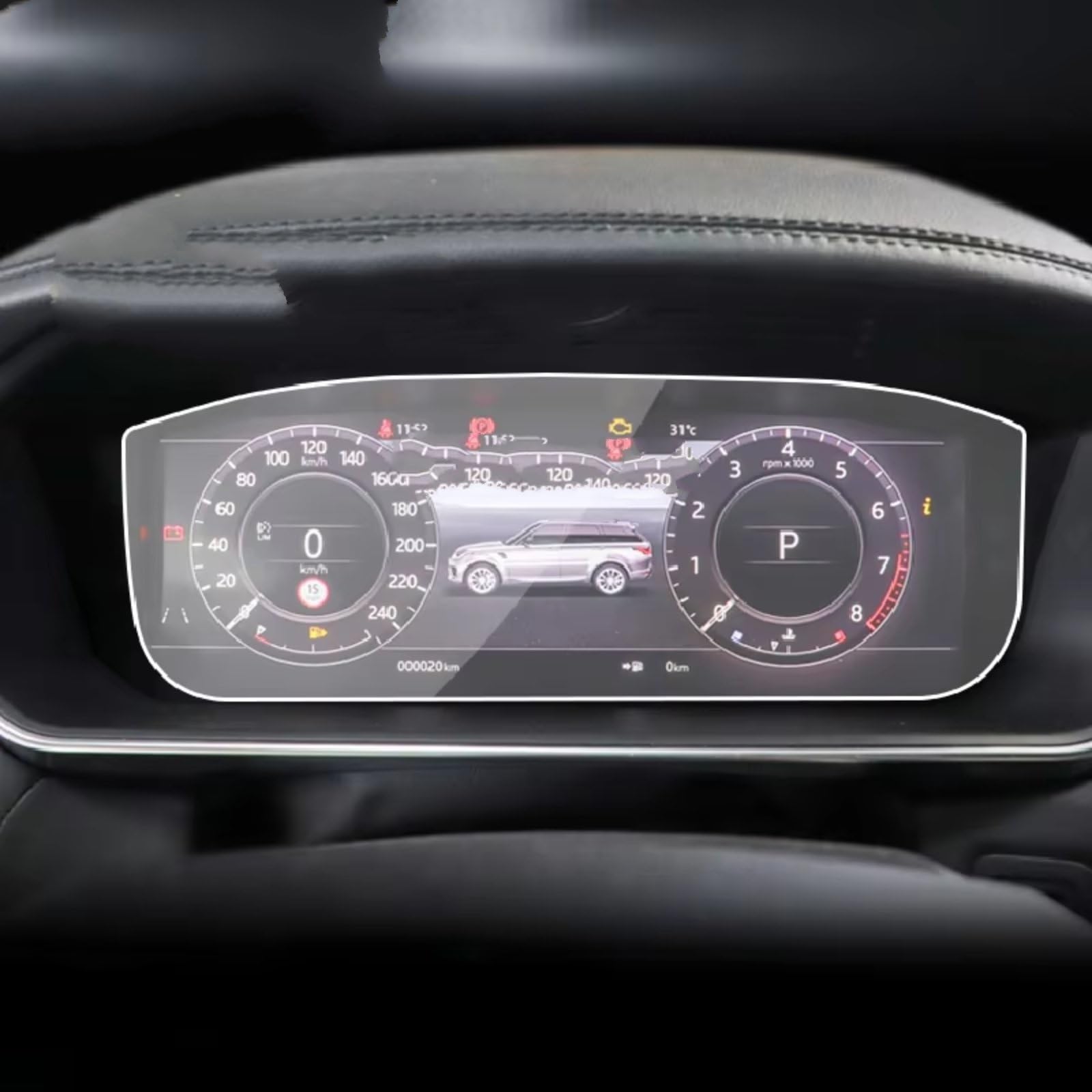 SZYNBQ Kompatibel Mit Land Für Range Für Rover Sport 2018 2019 2020 2021 2022 2023 1 Stück Auto-Innenraum-Instrumententafel-Membranbildschirm(Speedometer Film) von SZYNBQ