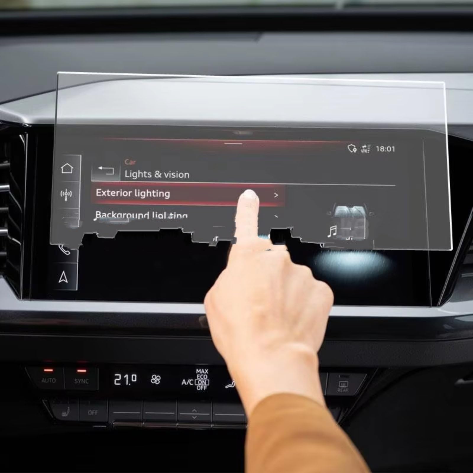SZYNBQ Kompatibel Mit Q4 Für E-Tron 2022. 1 Stück Gehärtetes Glas-Displayschutzfolie, Auto-Navigations-Displayschutz, Auto-Innenraum(for GPS) von SZYNBQ