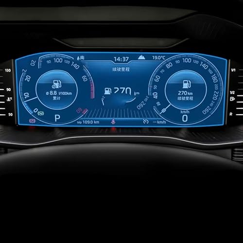 SZYNBQ Kompatibel Mit Skoda Für Kodiaq GT 2019 2020 2021 2022 2023. 1 Stück Auto-GPS-Navigationsfolie Aus Gehärtetem Glas(Speedometer Film) von SZYNBQ