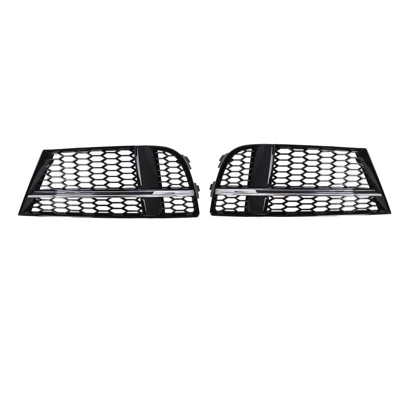 SZYNBQ Lampen Abdeckung Grill Kompatibel Mit A3 2016 2017 2018 2019 2020 Auto Frontstoßstange Nebelscheinwerfer Kühlergrill Nebelgrill Frontstoßstange(1pair) von SZYNBQ