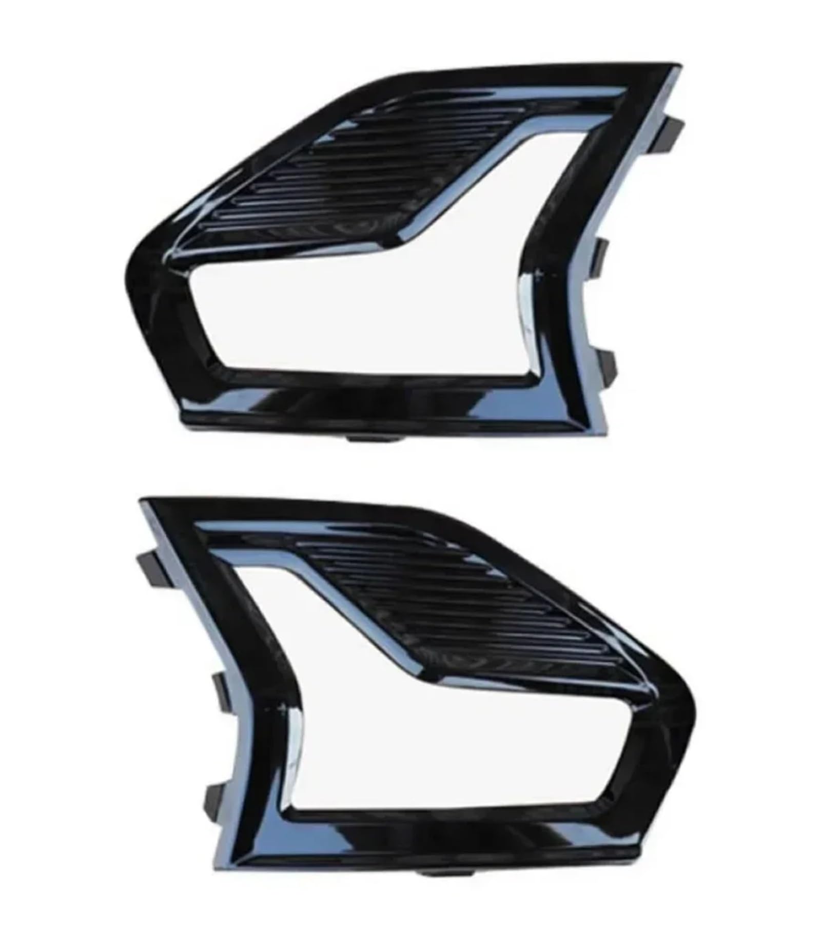 SZYNBQ Lampen Abdeckung Grill Kompatibel Mit Ford Für Mondeo 2019 2020. Auto-Nebelscheinwerfer-Abdeckung, Kühlergrill, Autofahren, Lampenrahmen, Farbe: Schwarz(2PCS Left and Right) von SZYNBQ