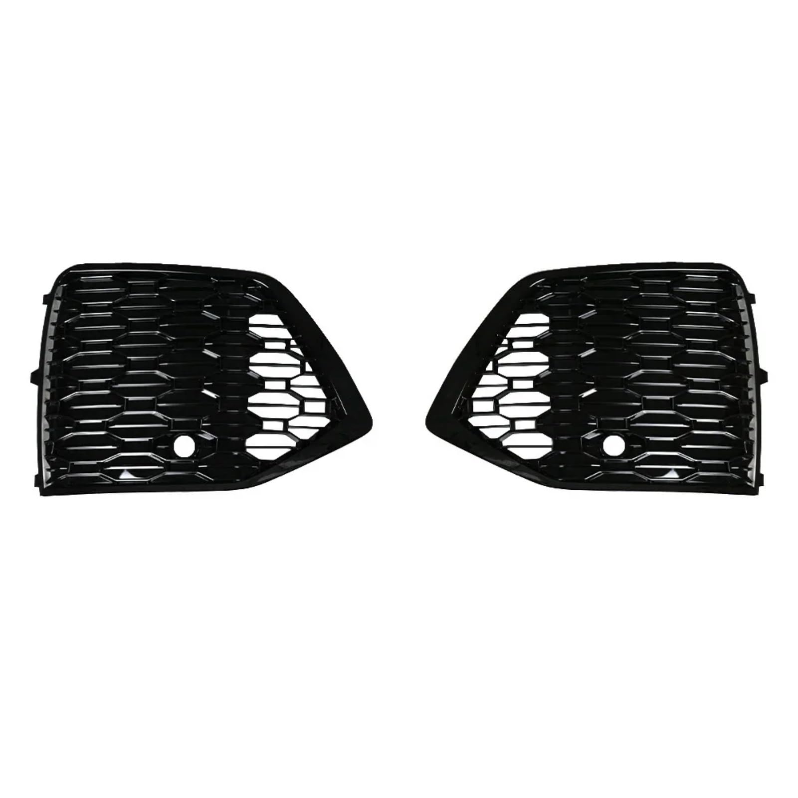 SZYNBQ Lampen Abdeckung Grill Kompatibel Mit Q5L Q5 2021 2022 2023 Auto Frontstoßstange Grille Trim Nebelscheinwerfer Abdeckrahmen Auto(Whitout Hole) von SZYNBQ