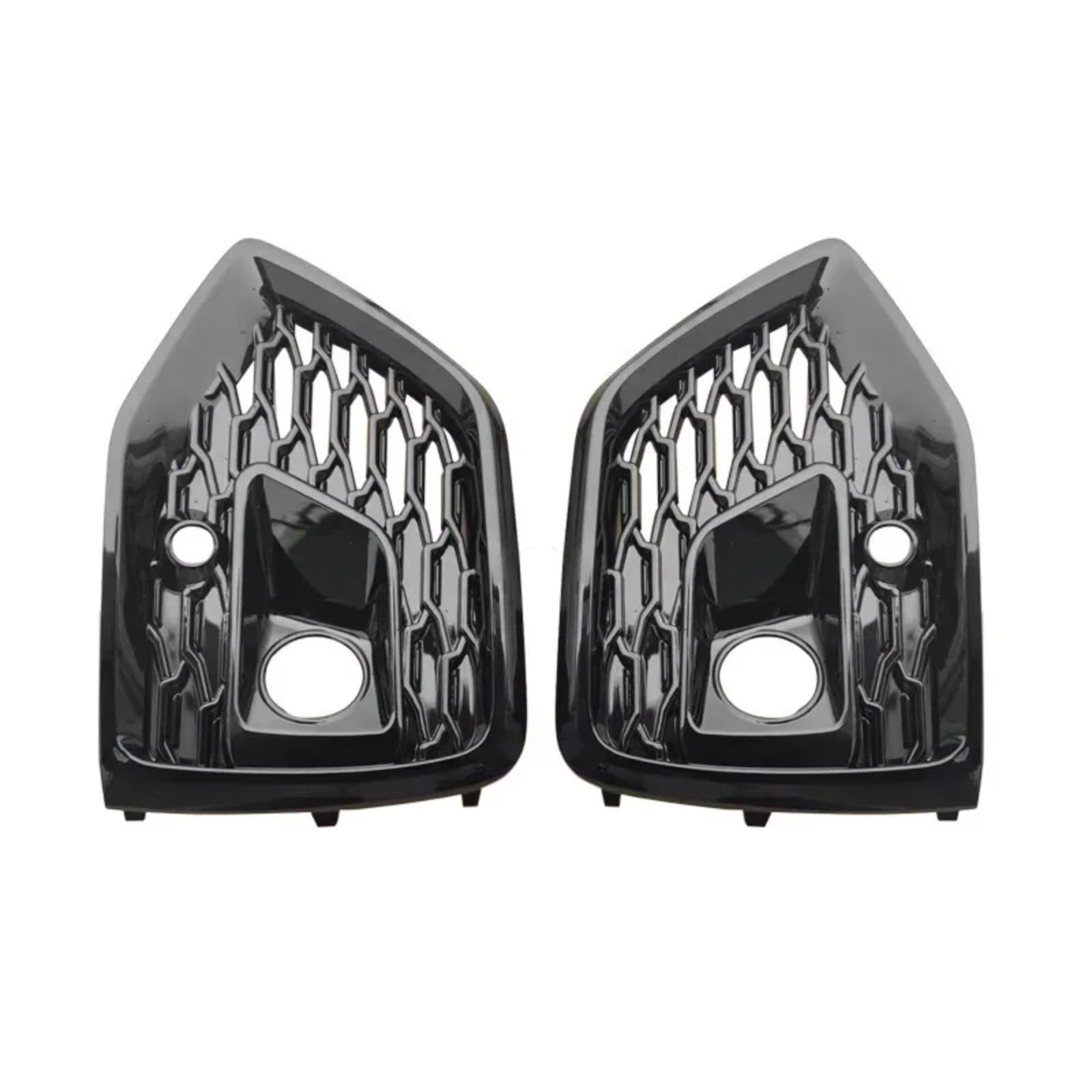 SZYNBQ Lampen Abdeckung Grill Kompatibel Mit Q5L Q5 2021 2022 2023 Auto Frontstoßstange Grille Trim Nebelscheinwerfer Abdeckrahmen Auto(with Hole) von SZYNBQ