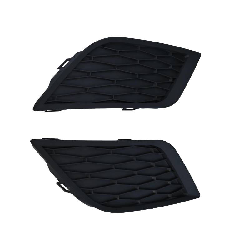 SZYNBQ Lampen Abdeckung Grill Kompatibel Mit Seat Für Leon 2013 2014 2015 2016 Stoßstange Nebelscheinwerfer Abdeckung Rahmen Grille Licht Trim 5F0853666A(A Pair No Hole) von SZYNBQ