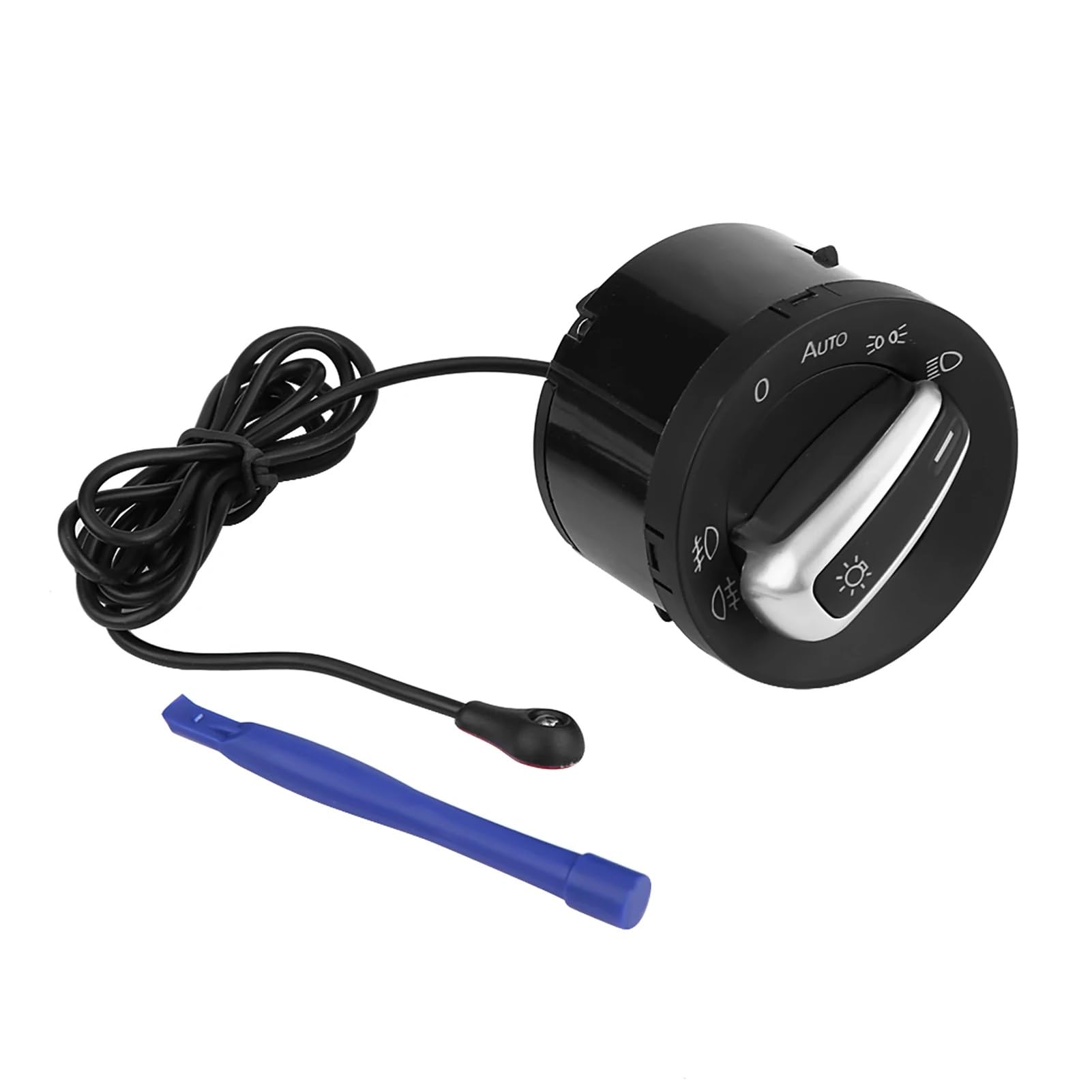 SZYNBQ Scheinwerfer Nebel Lampe Schalter Kompatibel Mit VW Für Golf MK5 MK6 2004 2005 2006 2007 2008 2009 2010 2011 2012 2013 Autoscheinwerferschaltermodul Lichtschalter 5ND941431B von SZYNBQ