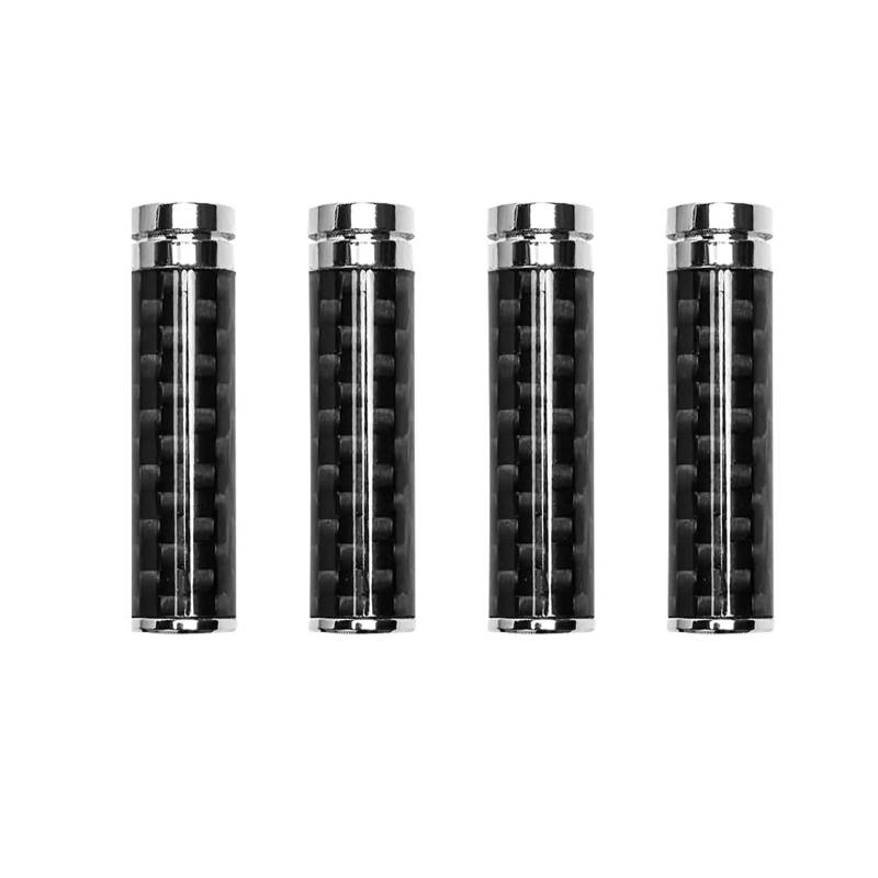 SZYNBQ Türschloss Stift Abdeckun 4PCS Auto Innen Carbon Faser Türschloss Knopf LKW Pickup Türschloss Bolzen Pin Abdeckung Stick Set Fahrzeug Tür Pull Pins Tür Bolzen von SZYNBQ