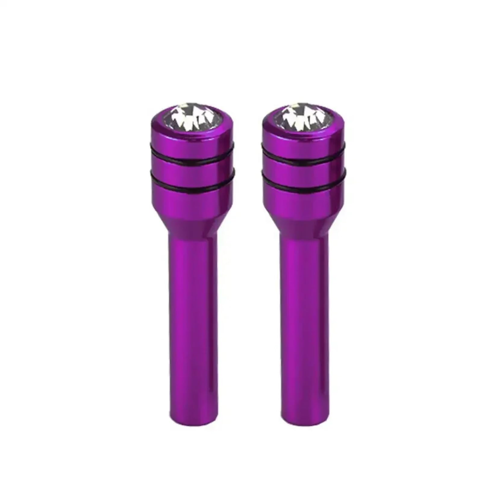 SZYNBQ Türschloss Stift Abdeckun Kompatibel Mit Chevrolet Für Cruze Für Aveo Für Lacetti Für Captiva 2 Stück Autotürverriegelungsstifte Türverriegelungsbolzen Pin Knob Stick(Purple) von SZYNBQ