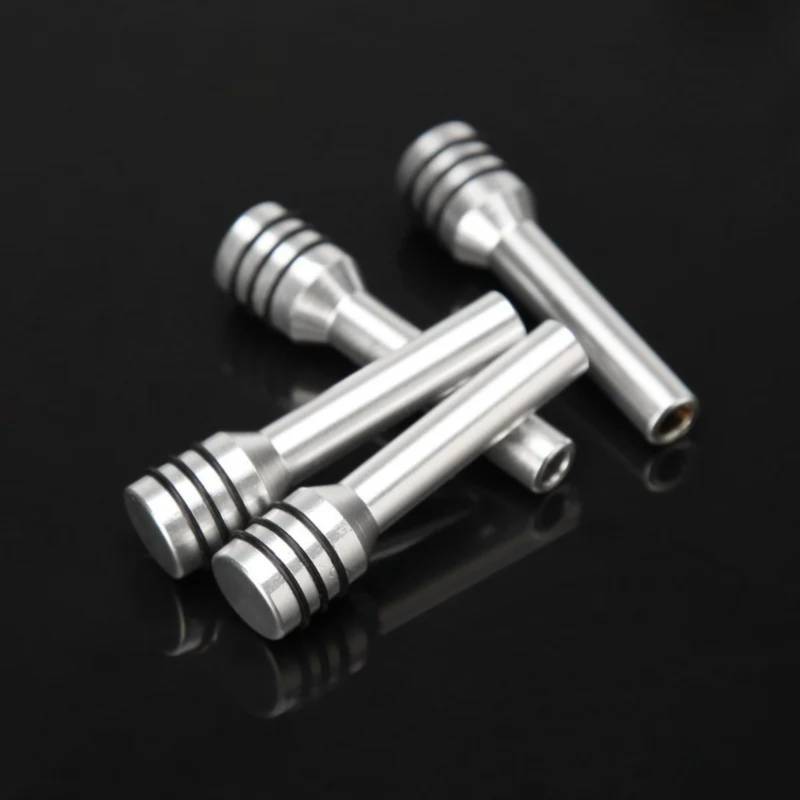 SZYNBQ Türschloss Stift Abdeckun Kompatibel Mit Jeep Für Wrangler JK 4 Stück Auto-Innenzubehör Türverriegelungsstifte Türverriegelungsbolzen Pin Knob Stick(Silver) von SZYNBQ