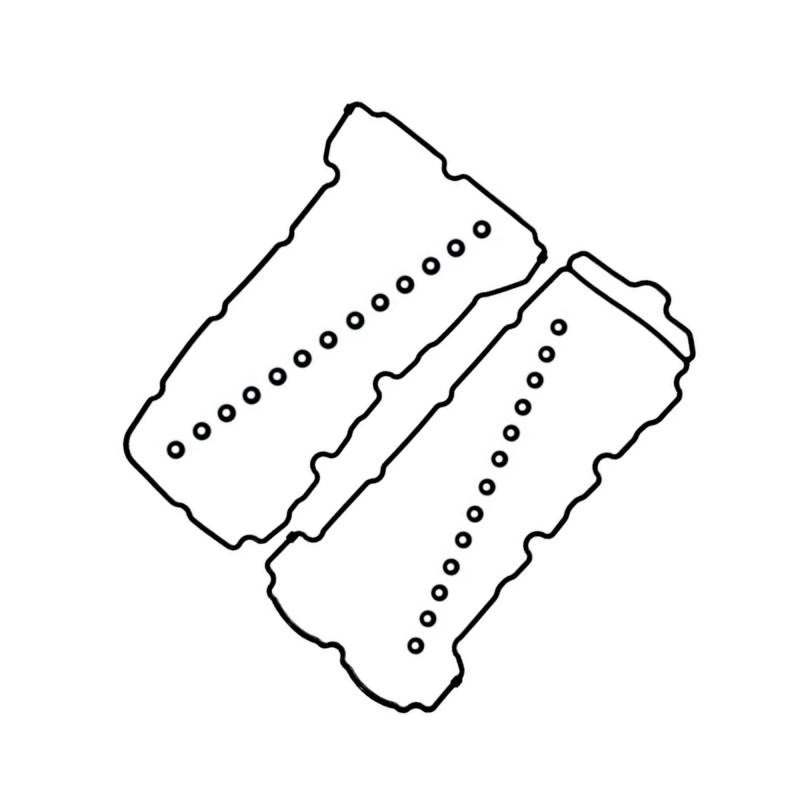 SZYNBQ Ventildeckeldichtung Kompatibel Mit Buick Für Enclave 2008 Für Lacrosse 2005 2006 2007 2008 Für Rendezvous 2004 2005 2006 Motorventildeckel-Dichtungssatz OE: VS50726R 12566250(Black) von SZYNBQ
